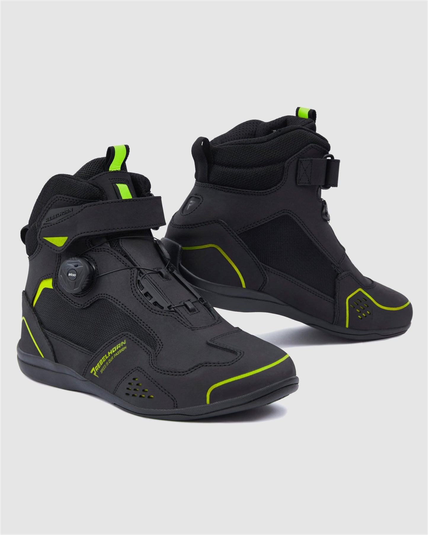 Spark II Bottes Moto Jaune Fluo