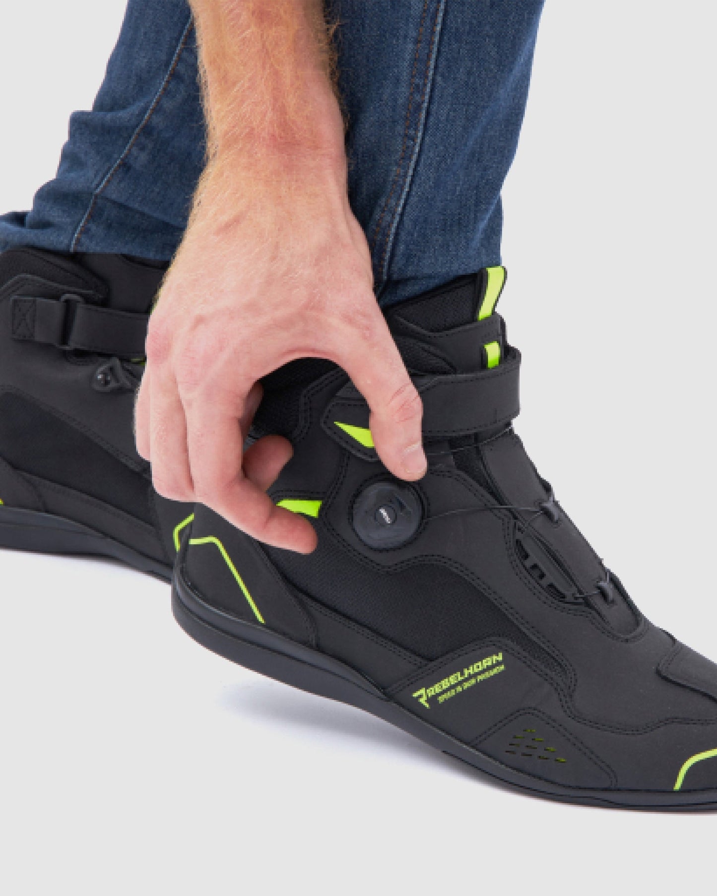 Spark II Bottes Moto Jaune Fluo