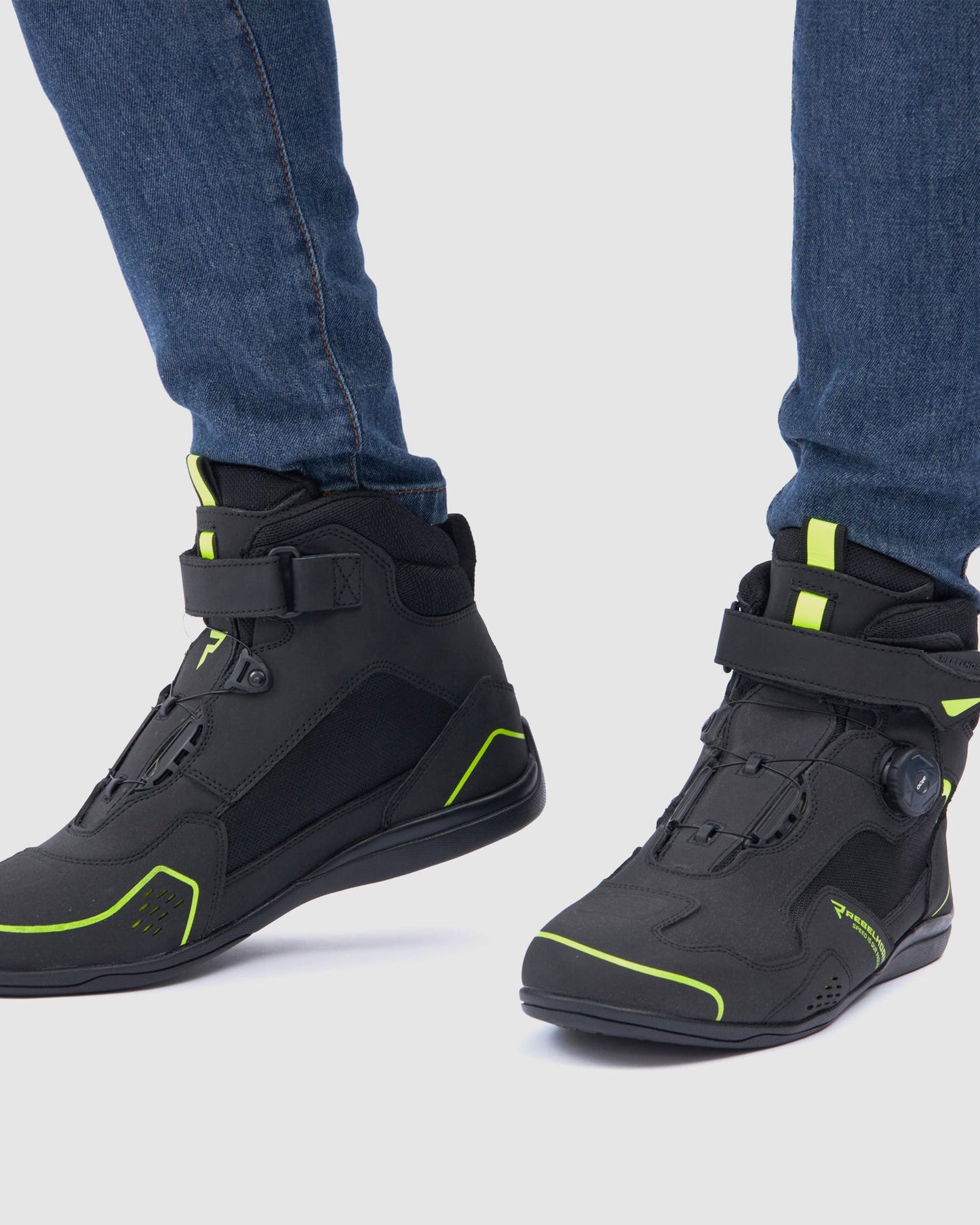 Spark II Bottes Moto Jaune Fluo