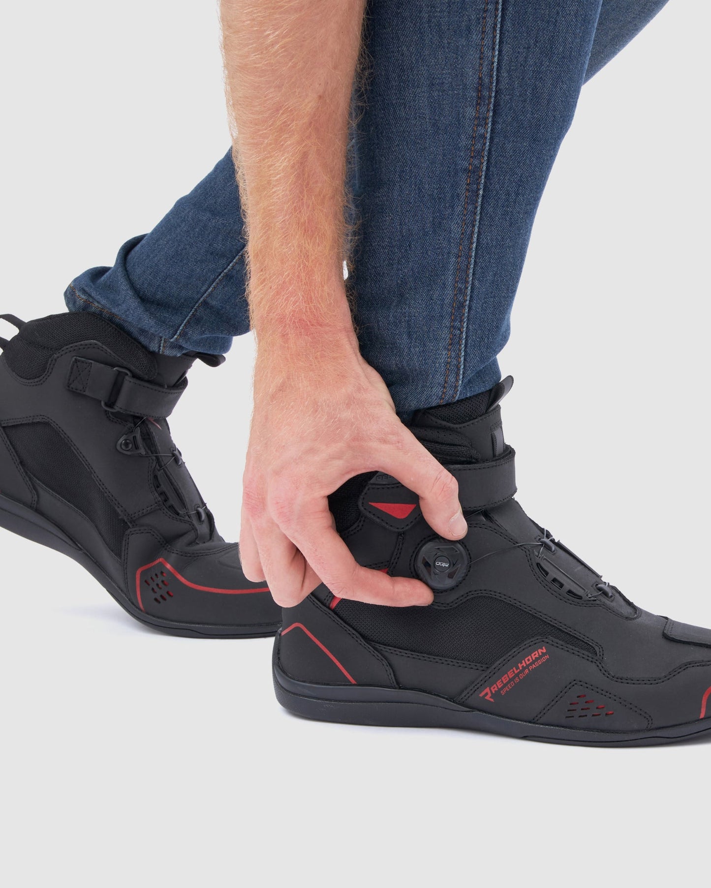 Spark II Bottes Moto Rouge