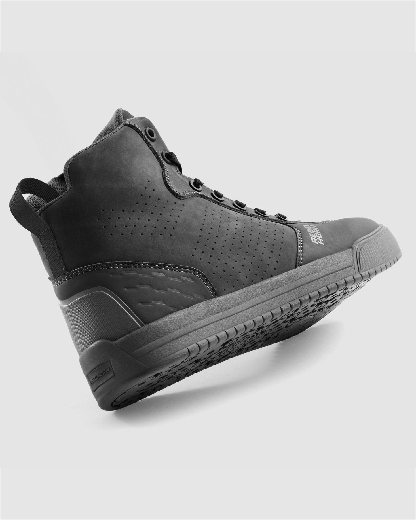 Spike Bottes Moto Noir