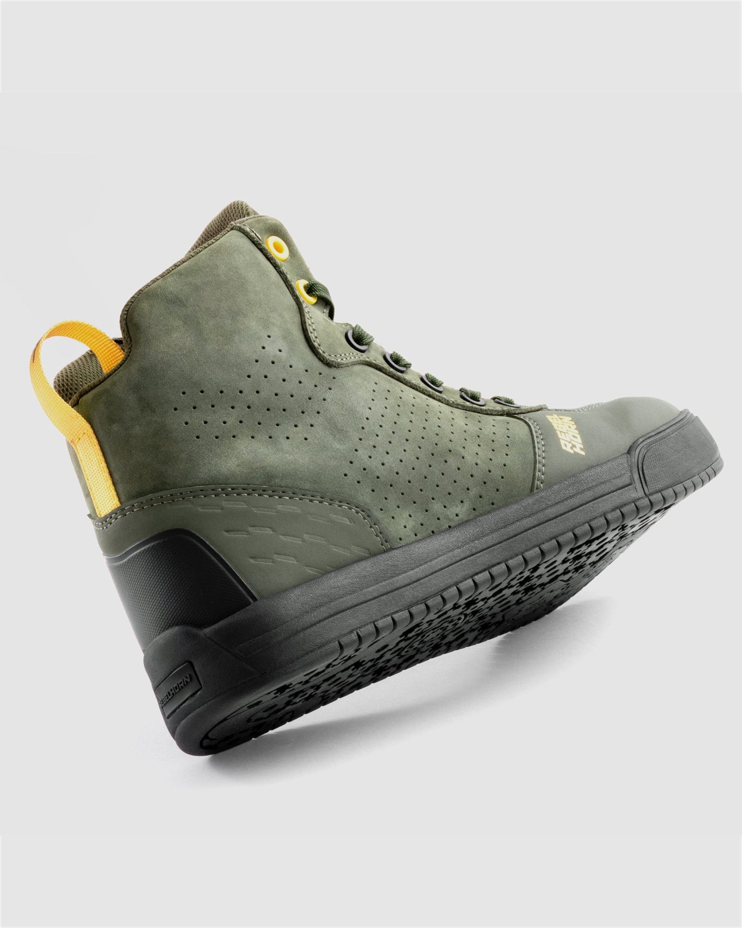 Spike Bottes Moto Olive