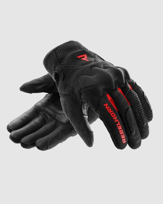 Core Gants Moto Rouge