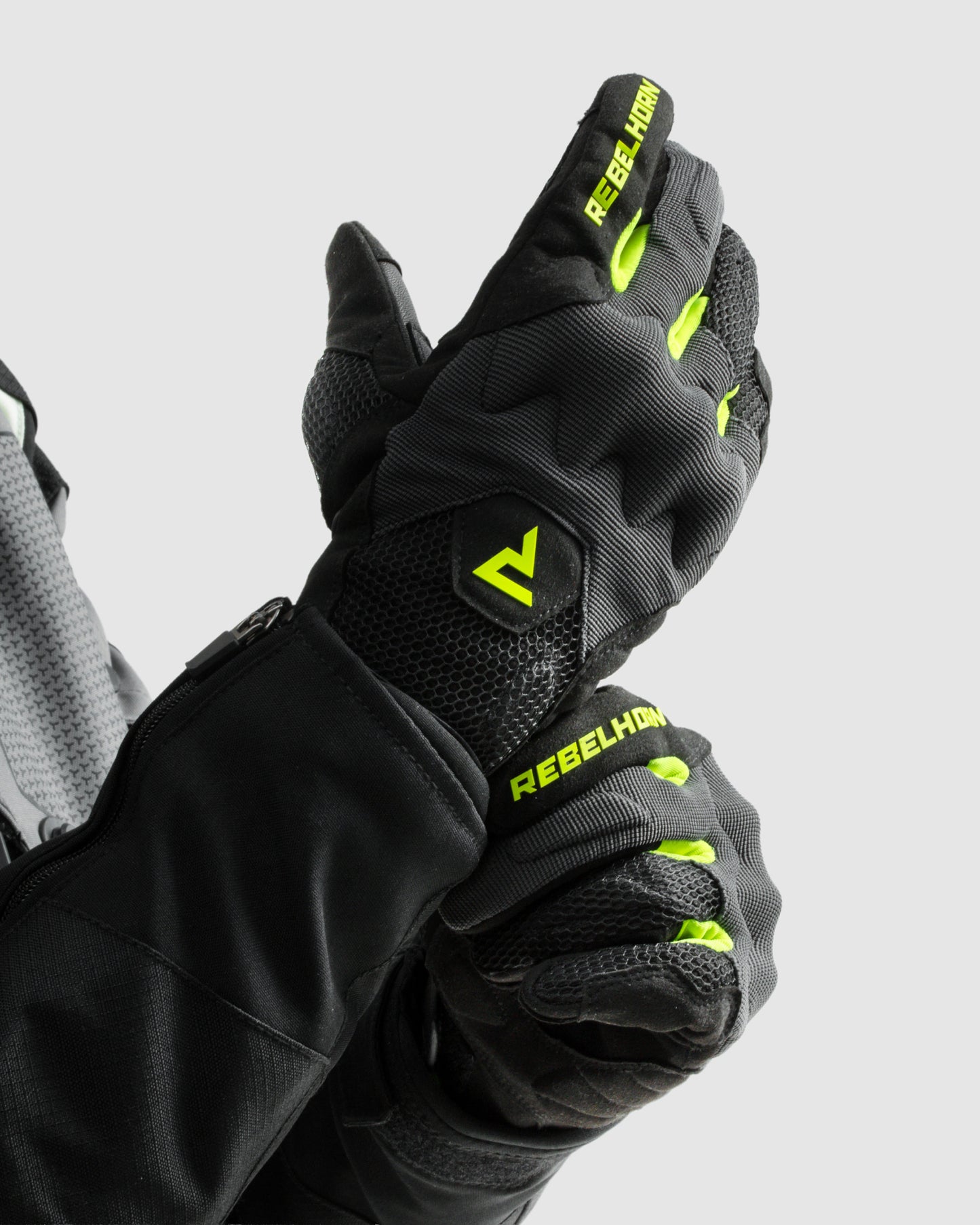 Core Gants Moto Jaune Fluo