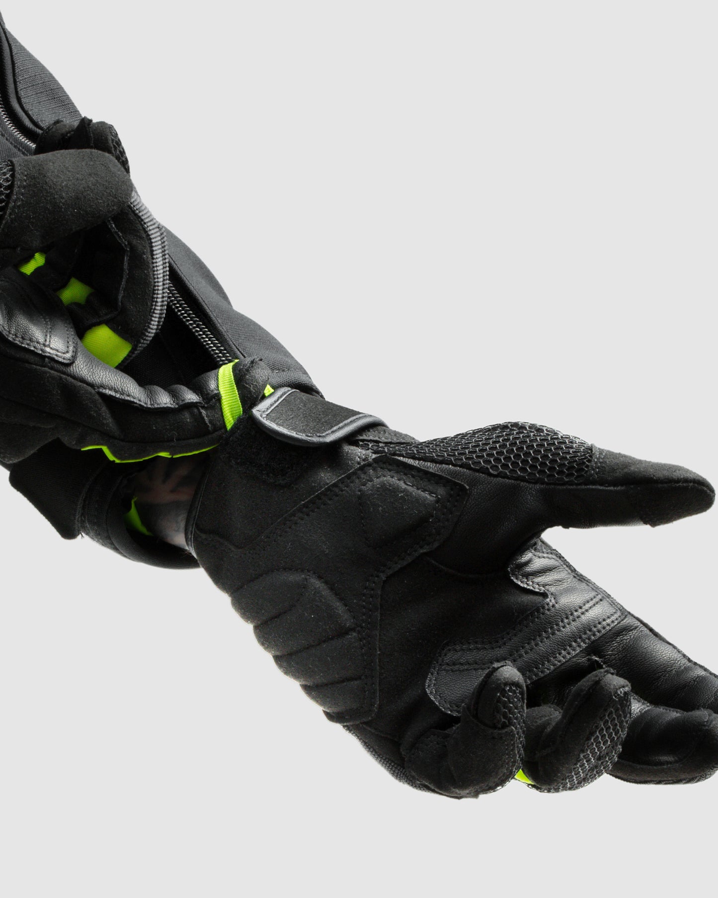 Core Gants Moto Jaune Fluo