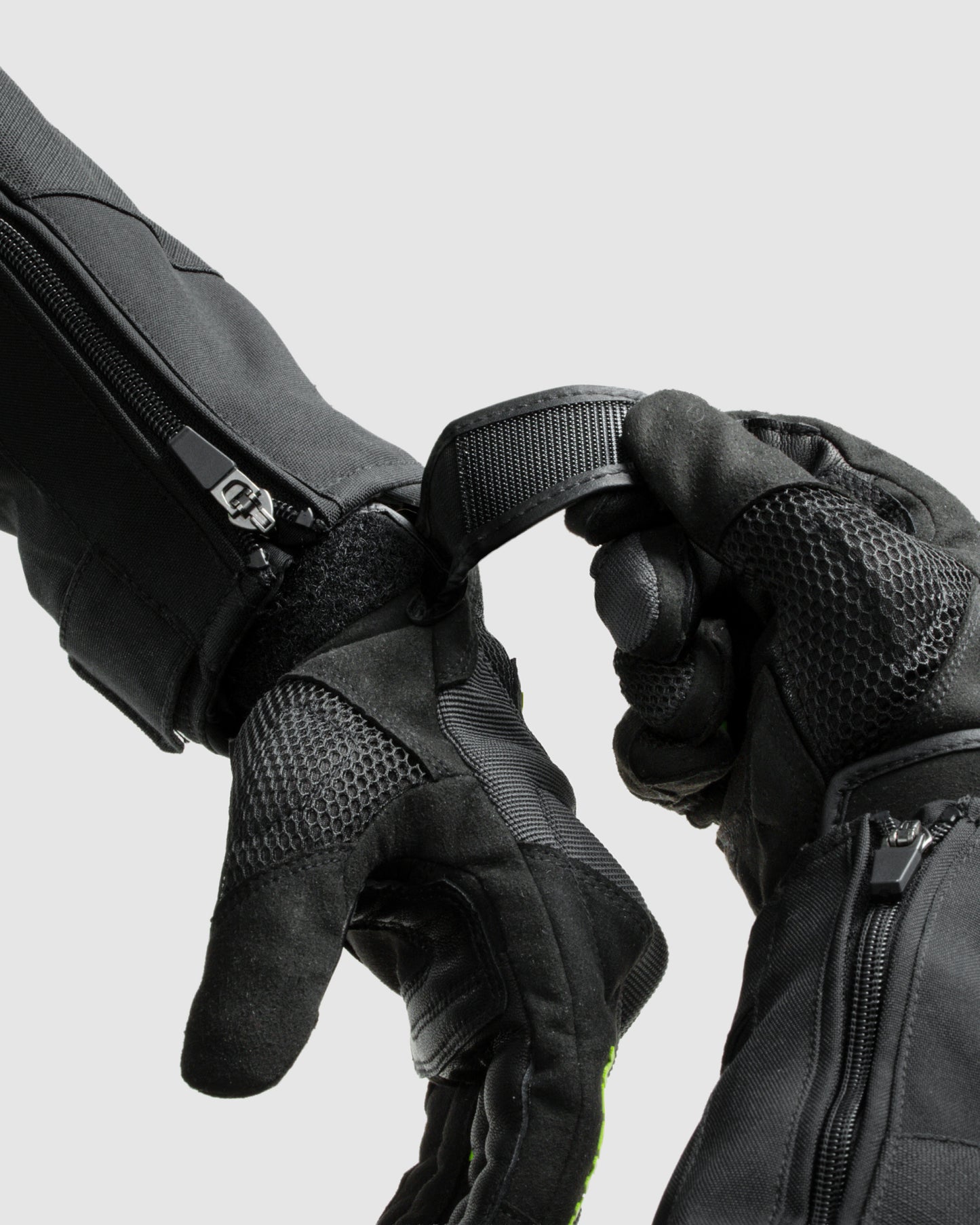 Core Gants Moto Jaune Fluo