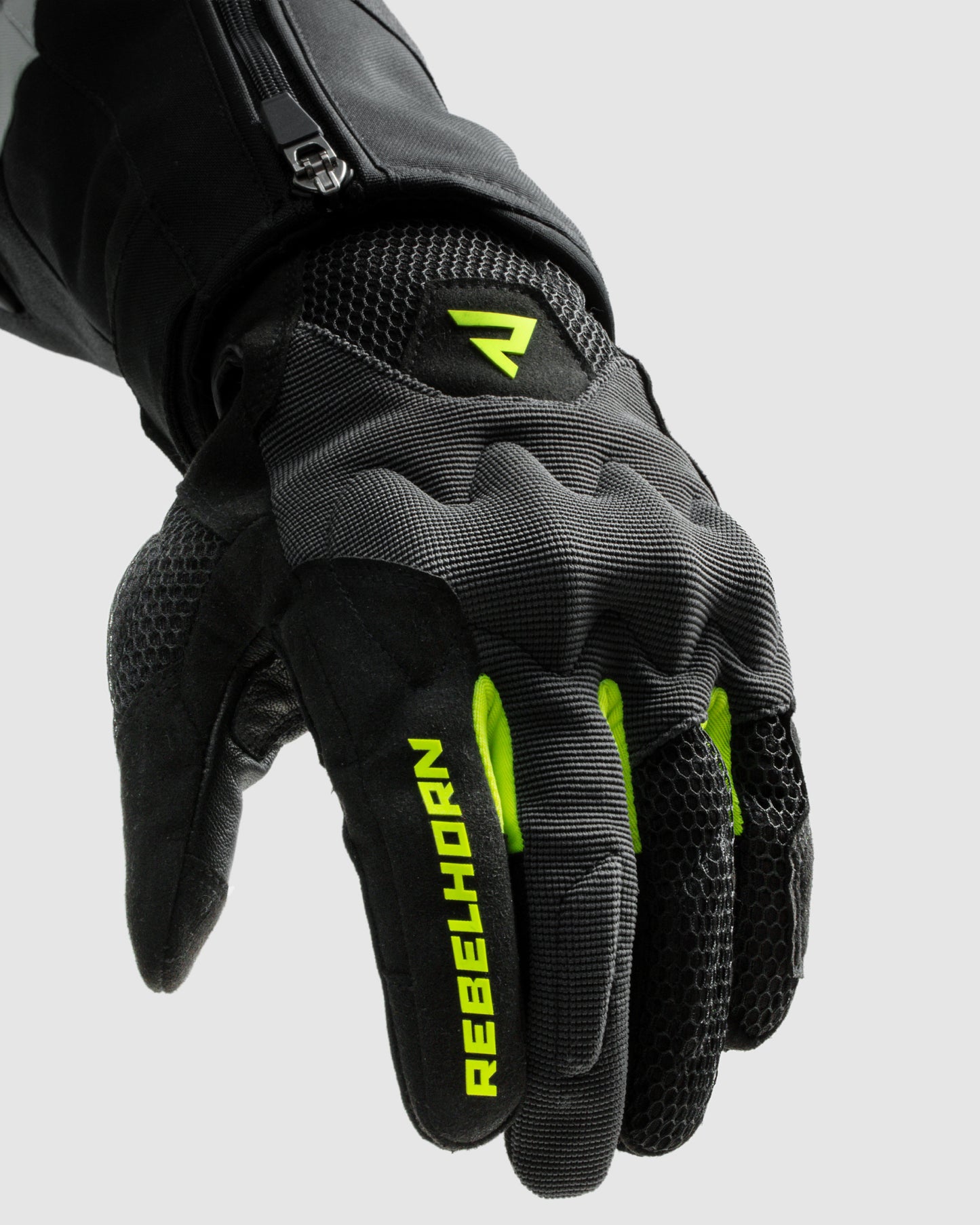 Core Gants Moto Jaune Fluo