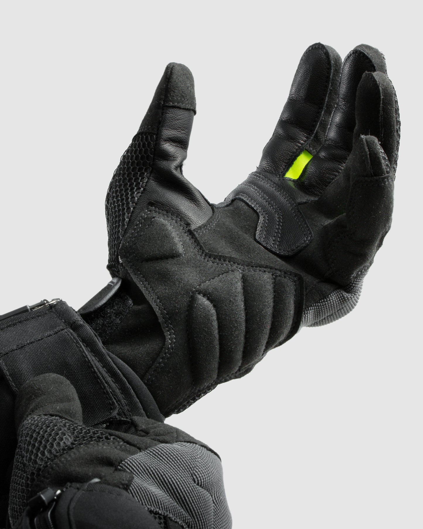 Core Gants Moto Jaune Fluo
