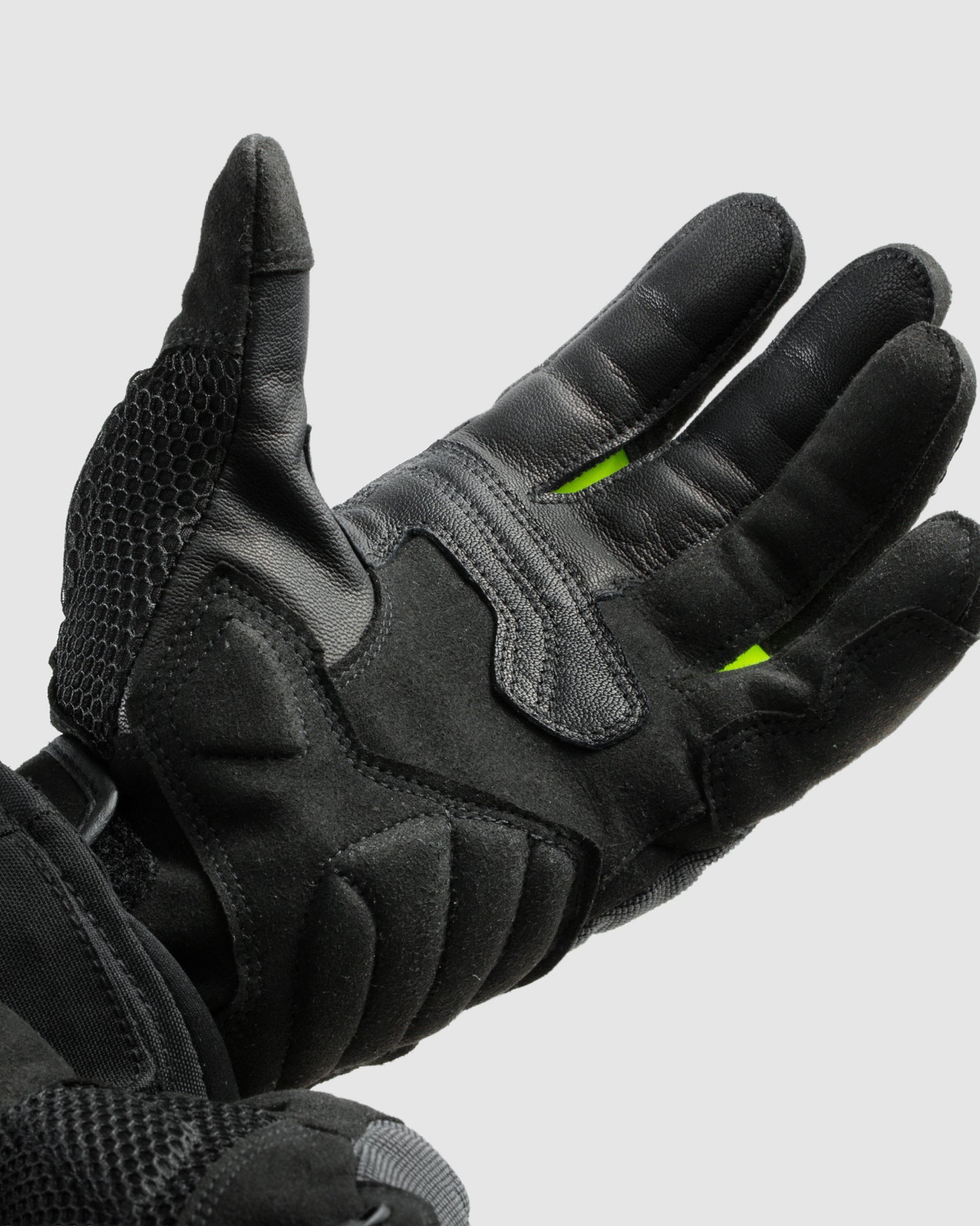 Core Gants Moto Jaune Fluo