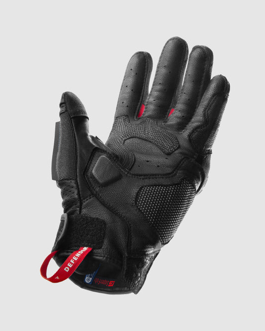 Defender Gants Moto Rouge