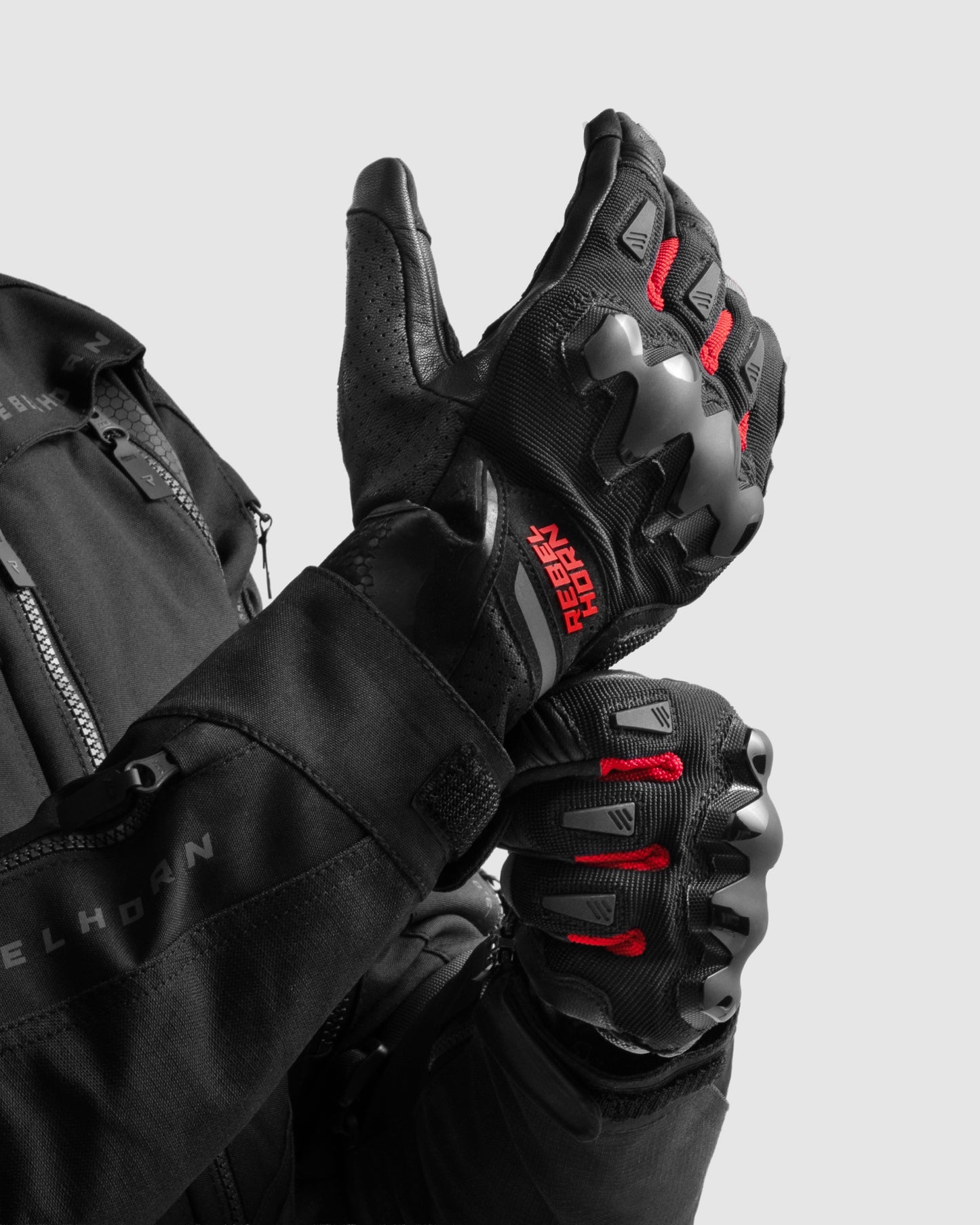 Defender Gants Moto Rouge