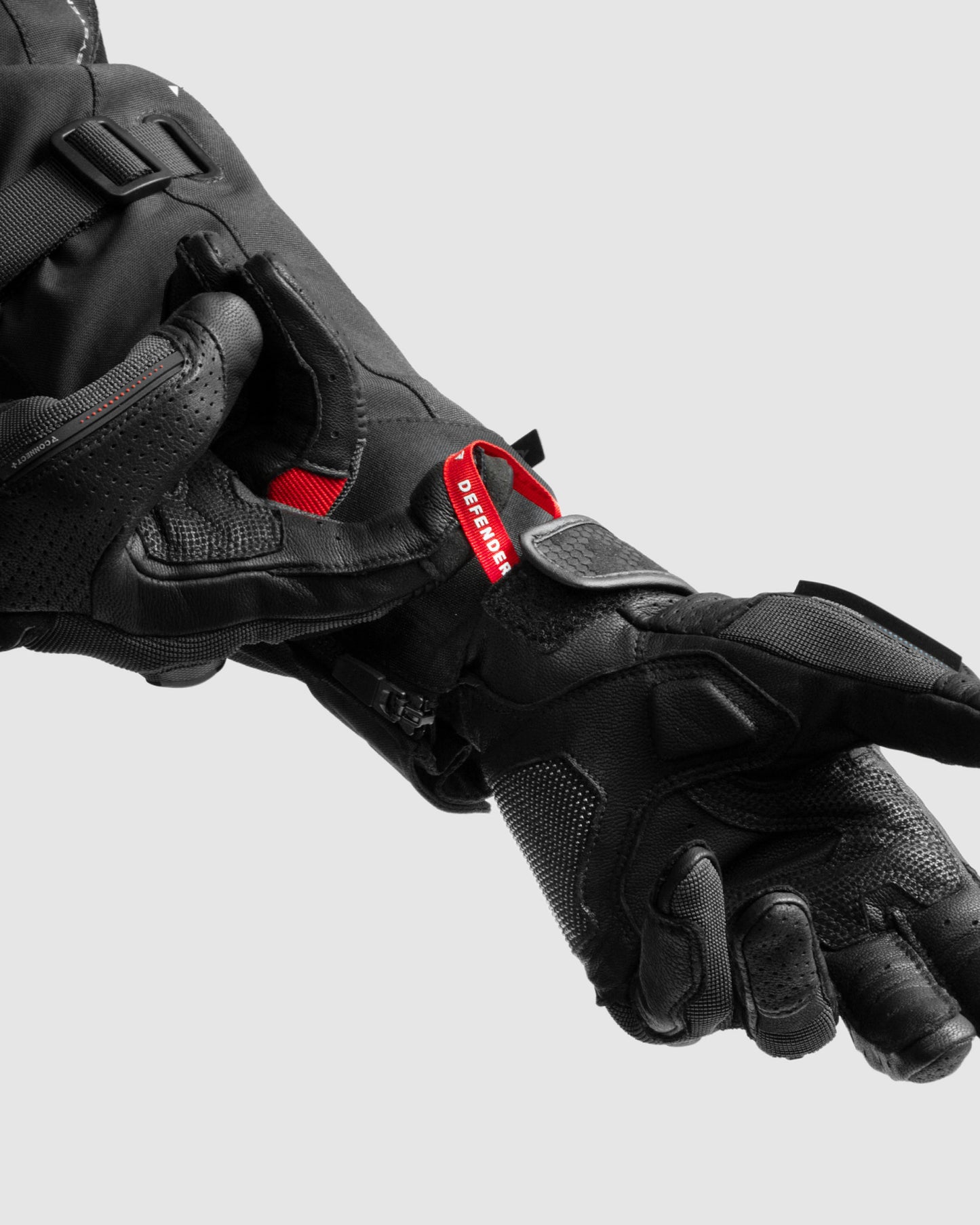 Defender Gants Moto Rouge