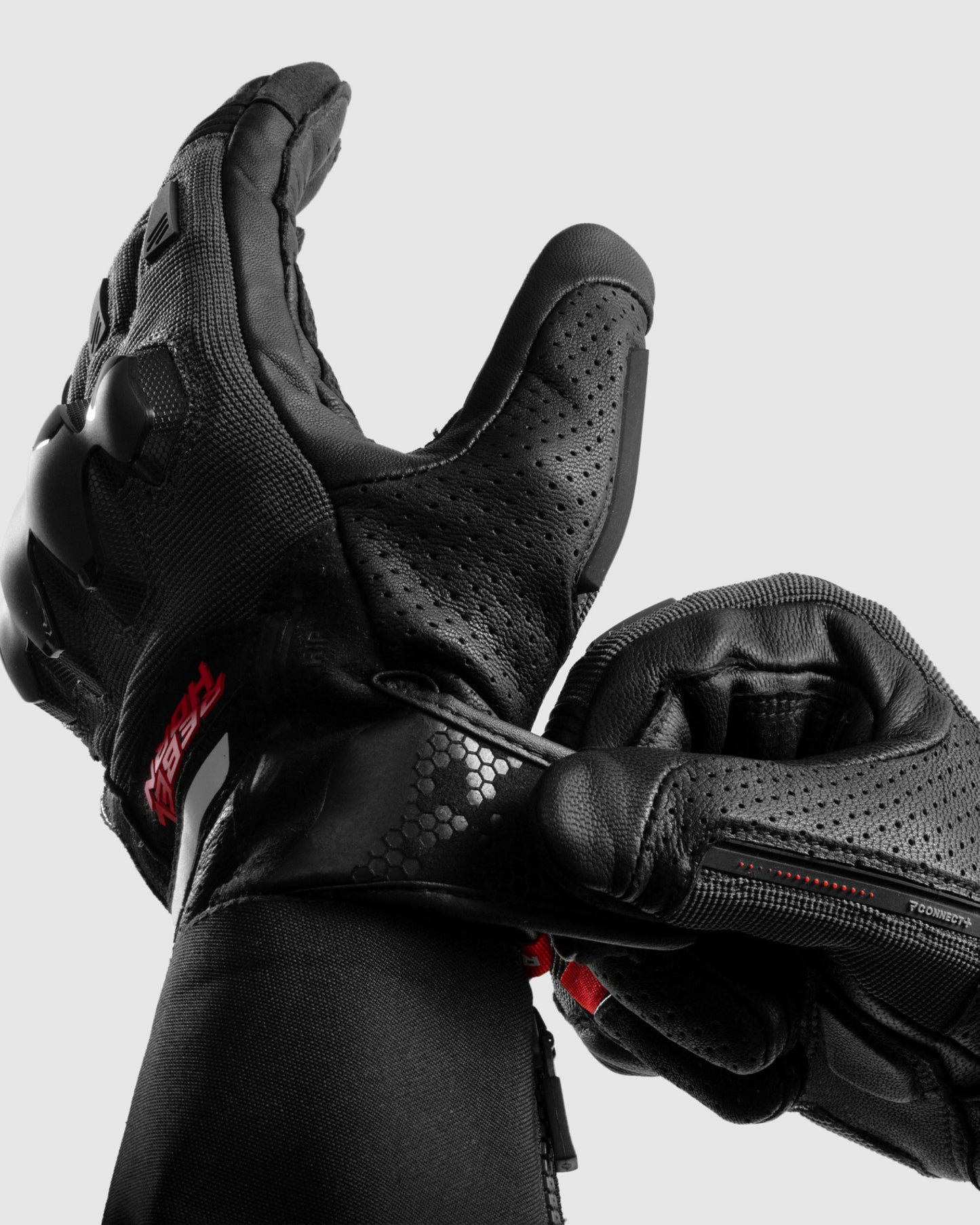 Defender Gants Moto Rouge