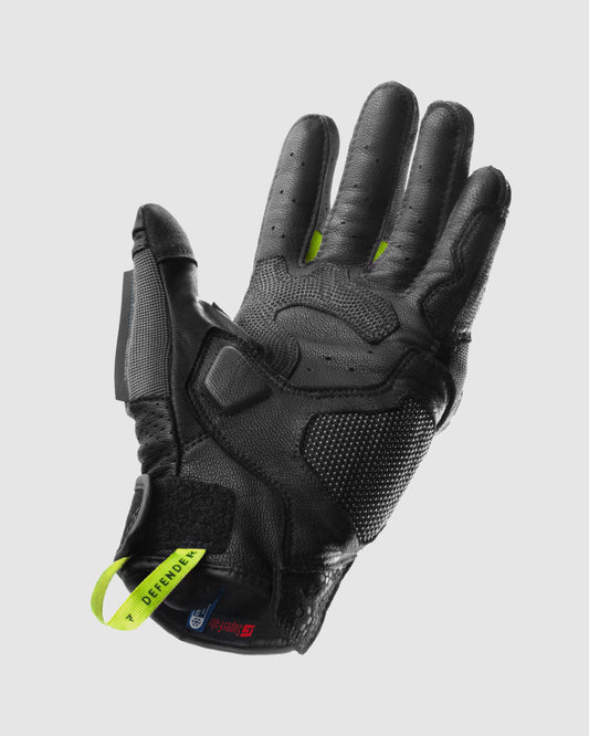 Defender Gants Moto Jaune Fluo