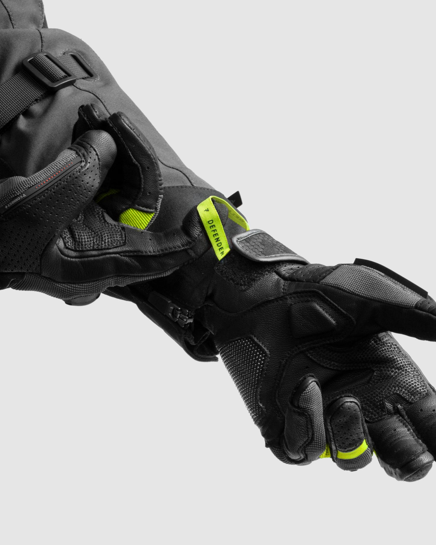 Defender Gants Moto Jaune Fluo