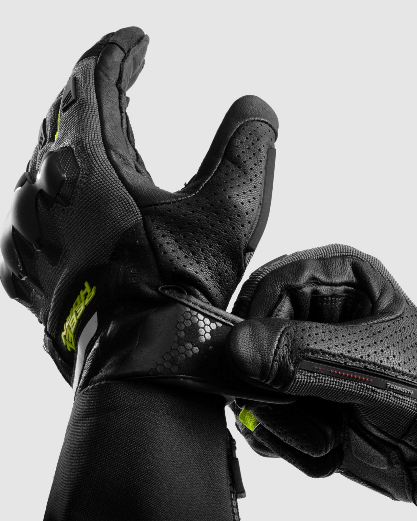 Defender Gants Moto Jaune Fluo