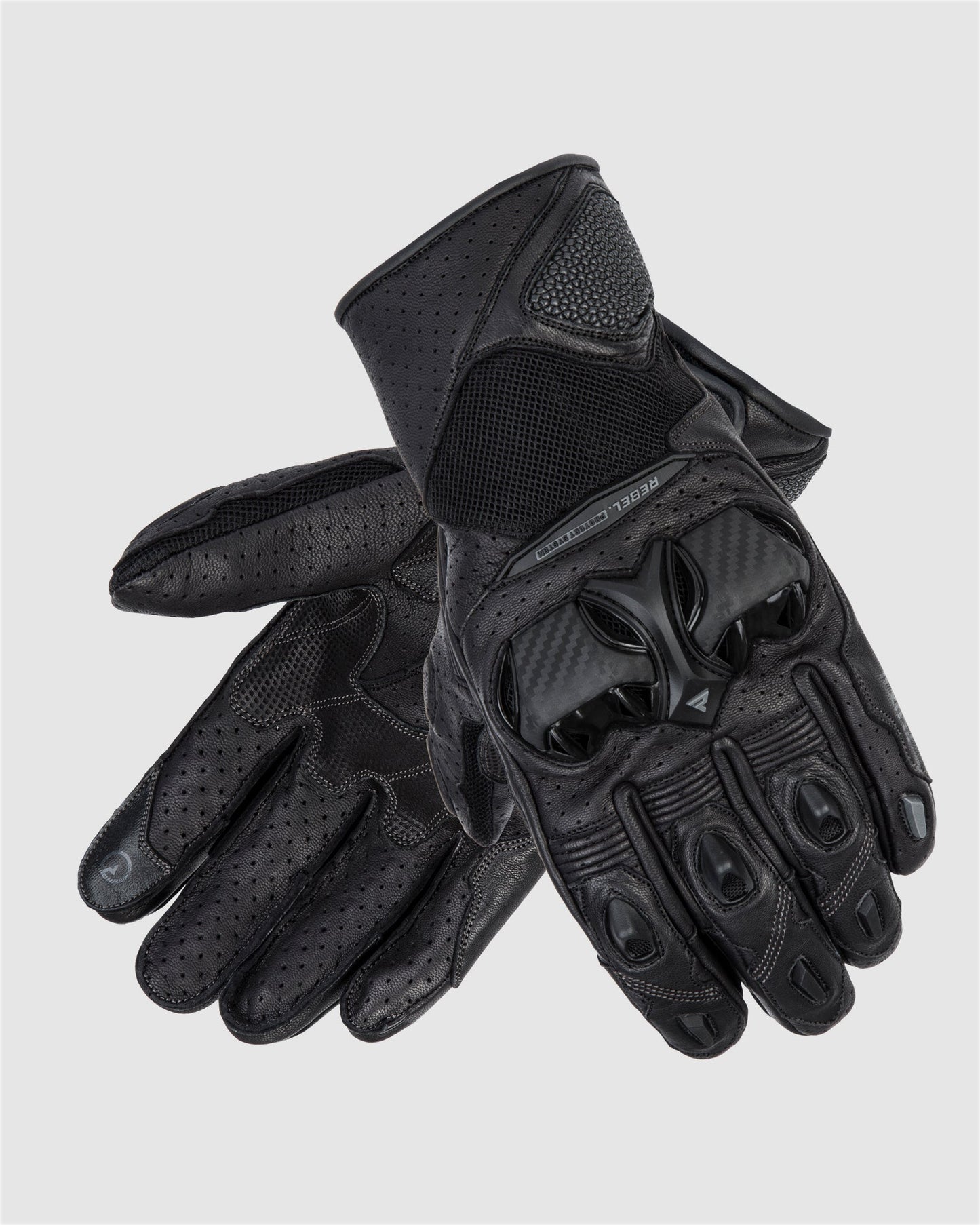 Flux II Gants Moto Noir