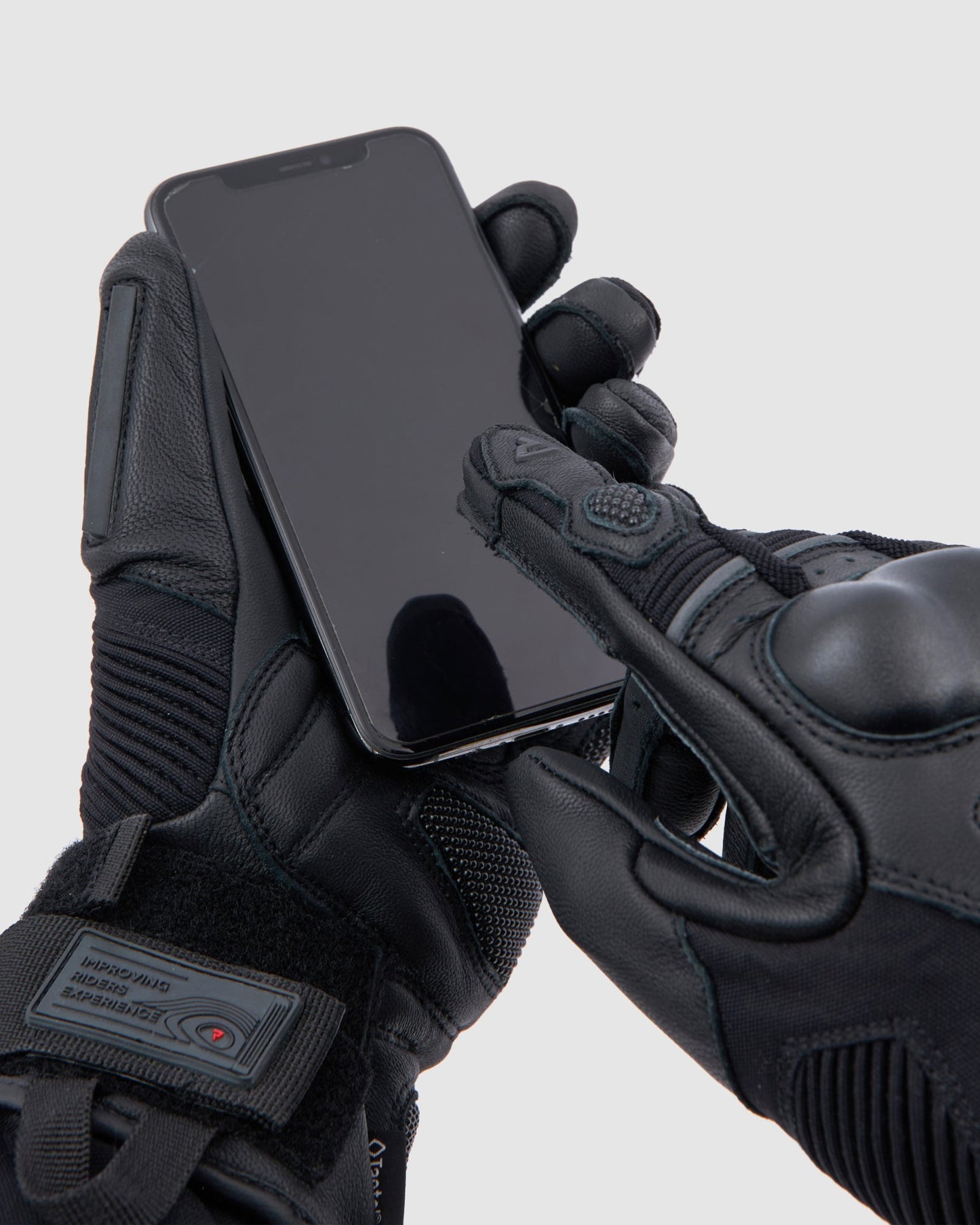 Range Gants Moto Noir