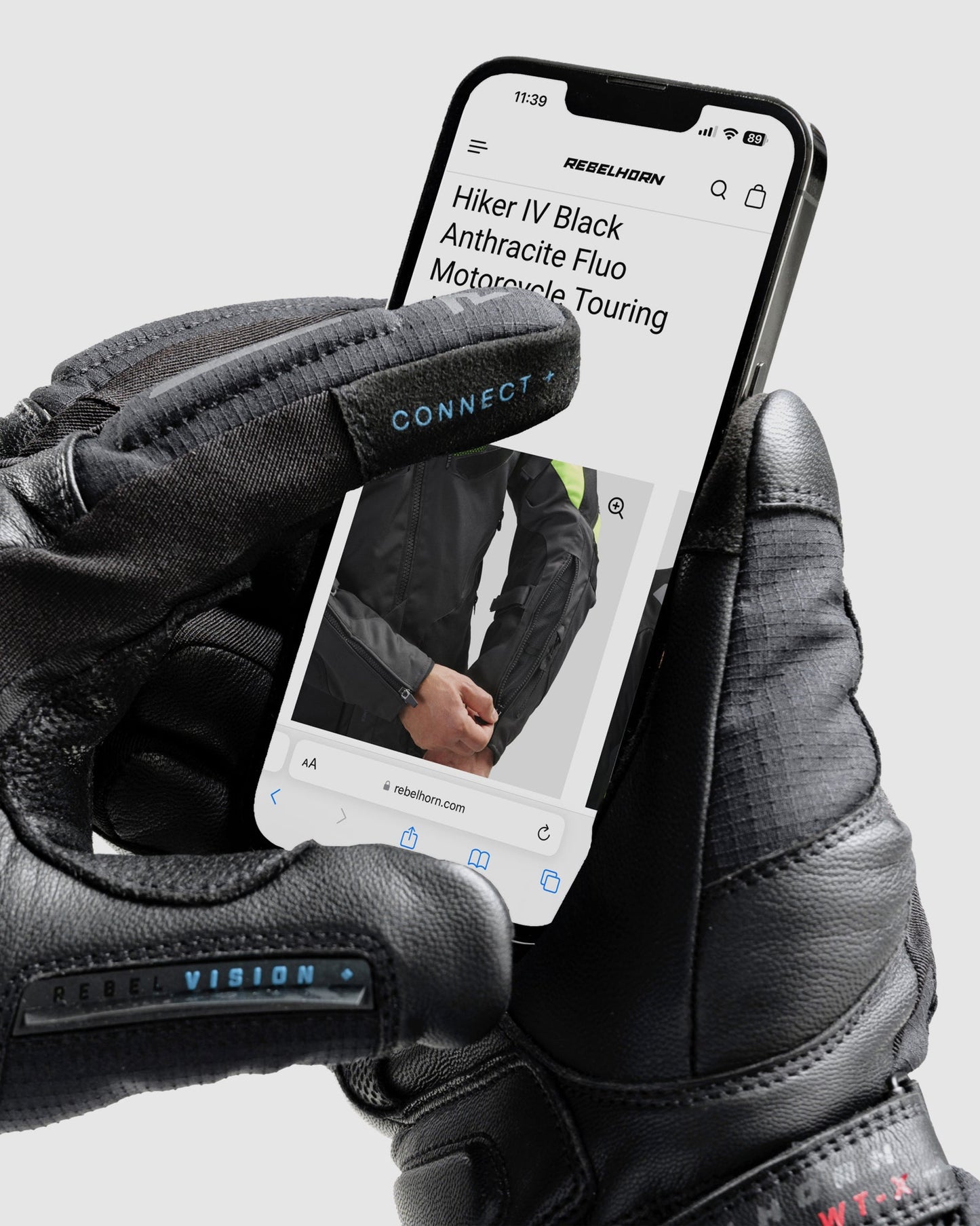 Summit Imperméable Gants Moto Noir