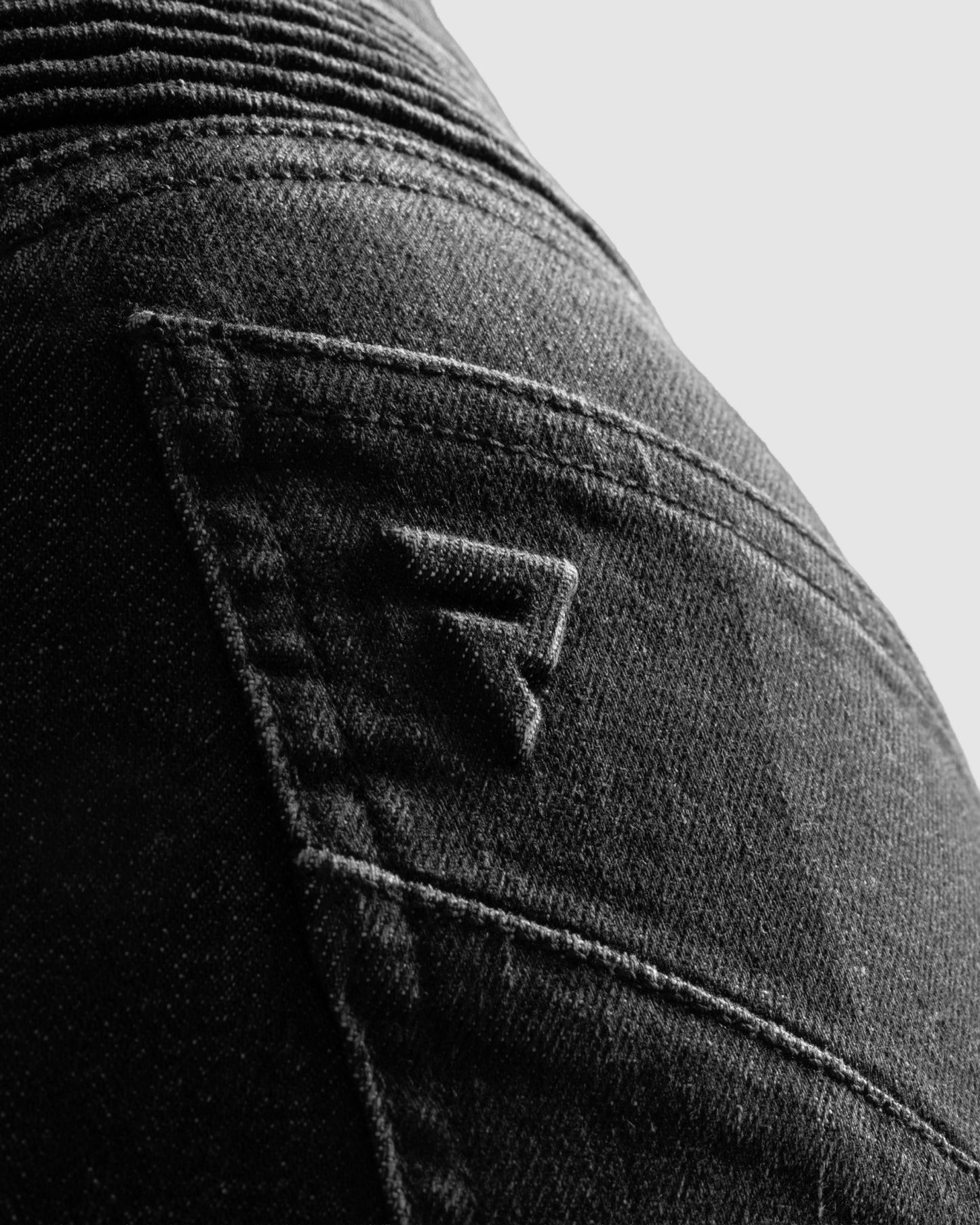 Agness 2 Mono Jean Moto Femme Noir Délavé