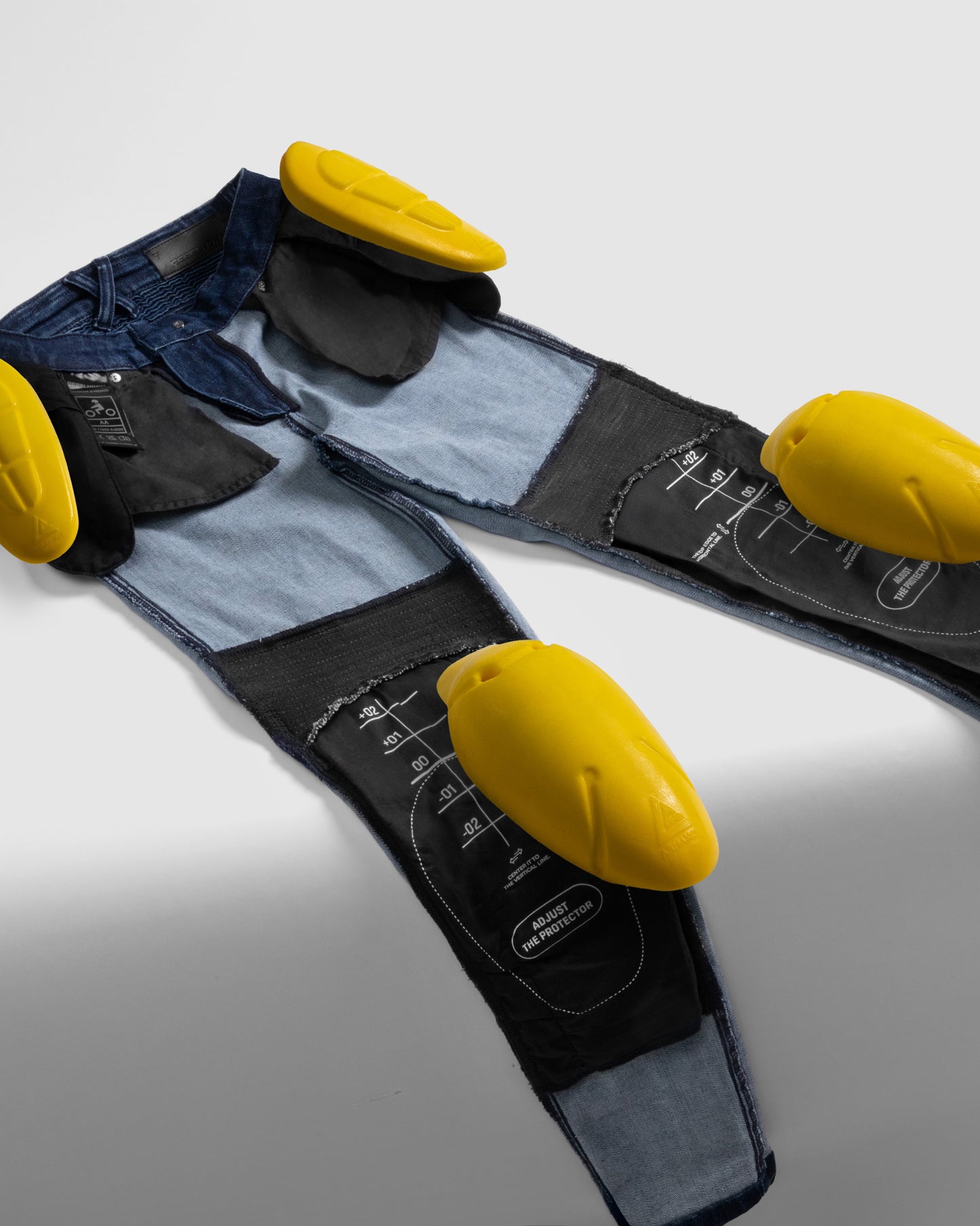 Agness 2 Mono Jean Moto Femme Bleu Délavé