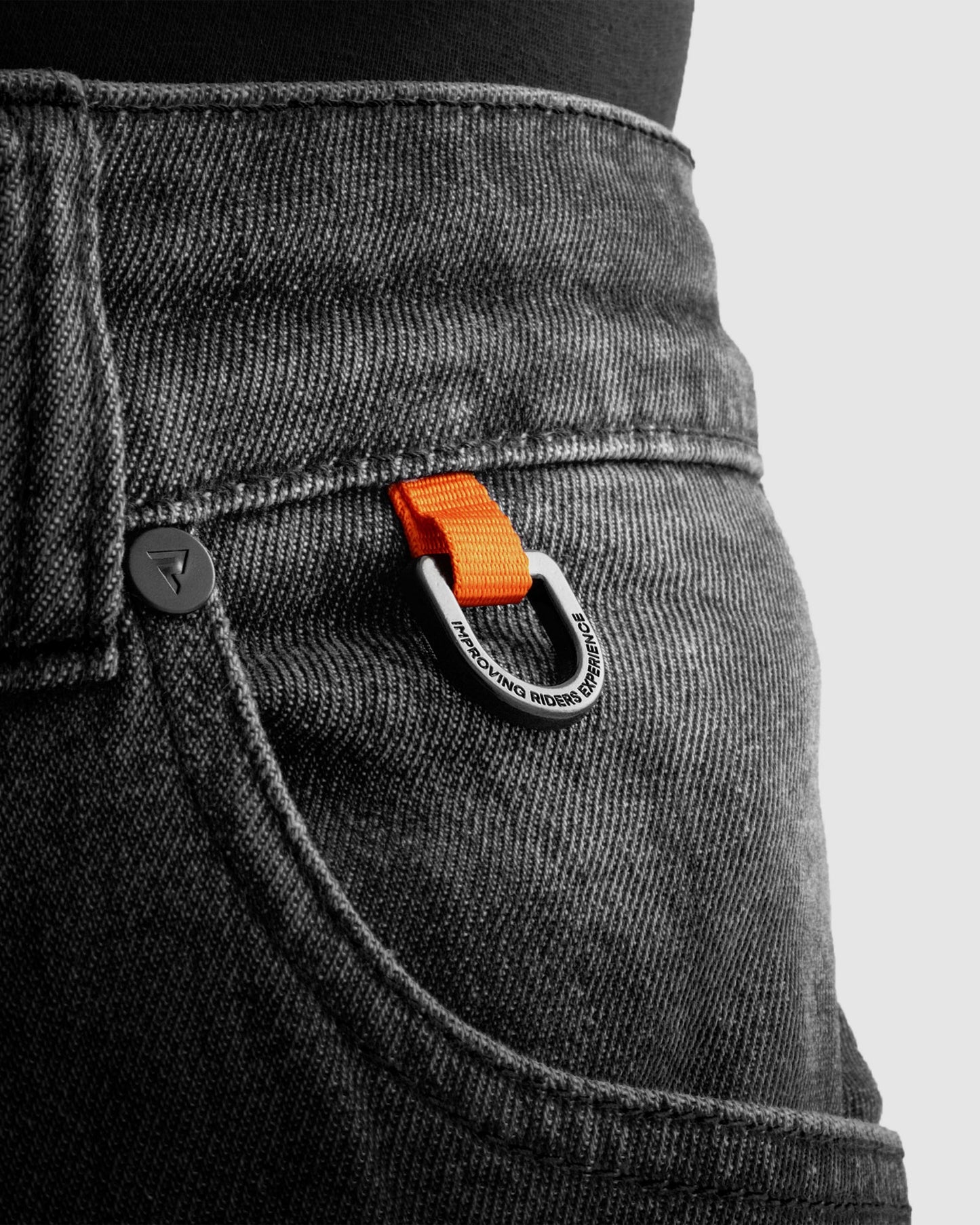 Bronco Jean Moto Délavé Noir