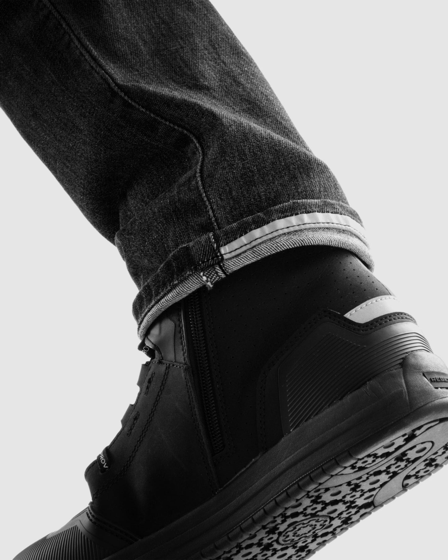 Bronco Jean Moto Délavé Noir