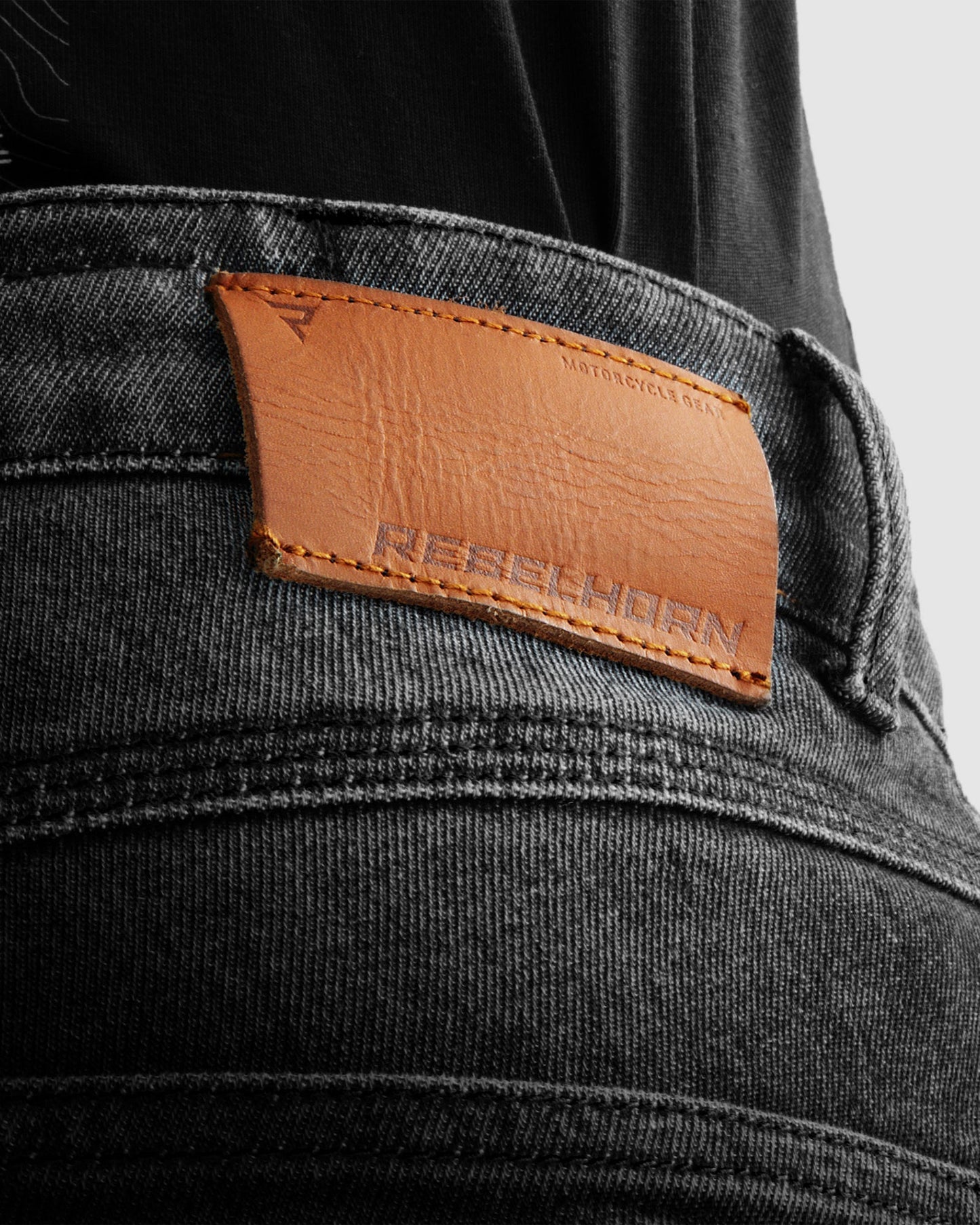 Bronco Jean Moto Délavé Noir