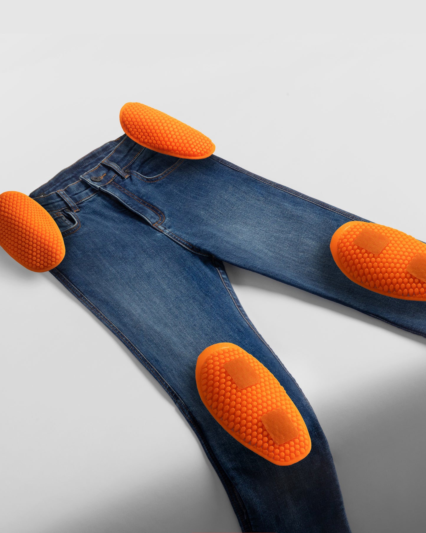 Classic Mono Jean Moto Femme Bleu Délavé