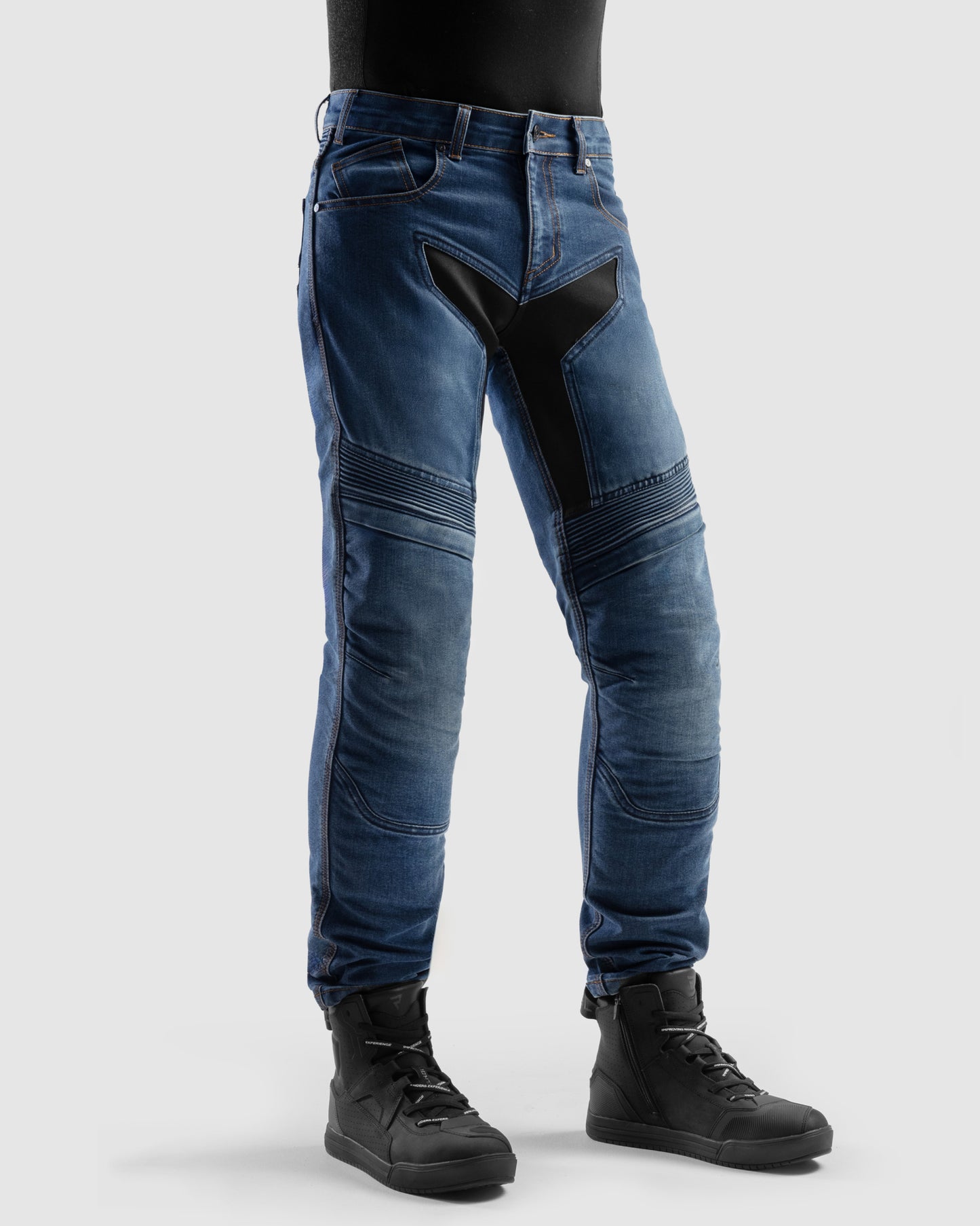 Eagle 4 Jean Moto Regular Bleu Délavé