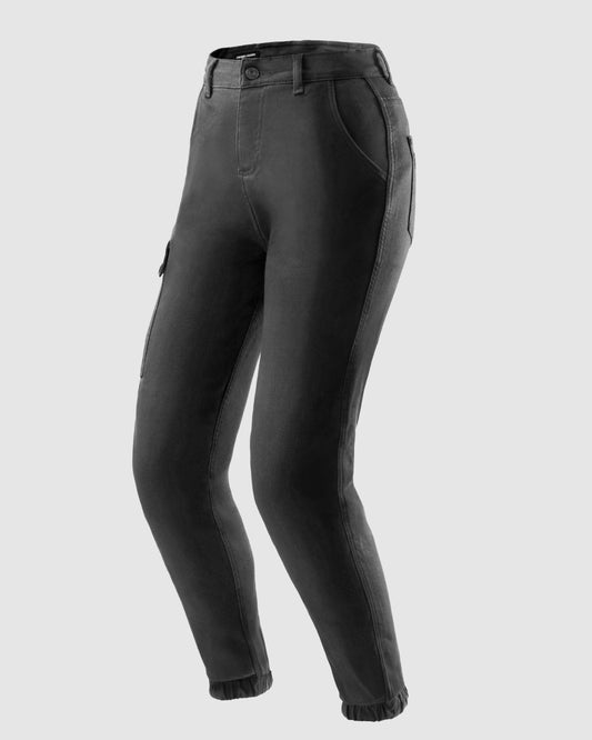 Faster Women Jean Moto Femme Noir