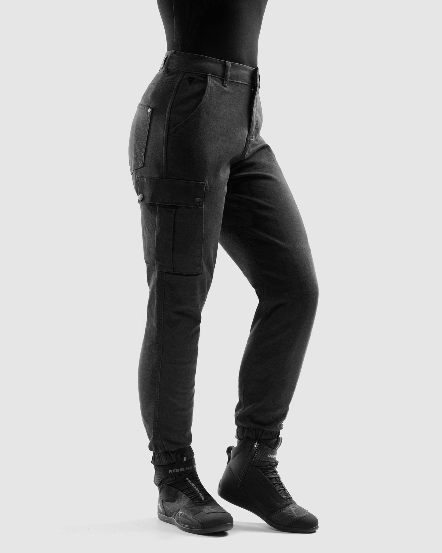 Faster Women Jean Moto Femme Noir