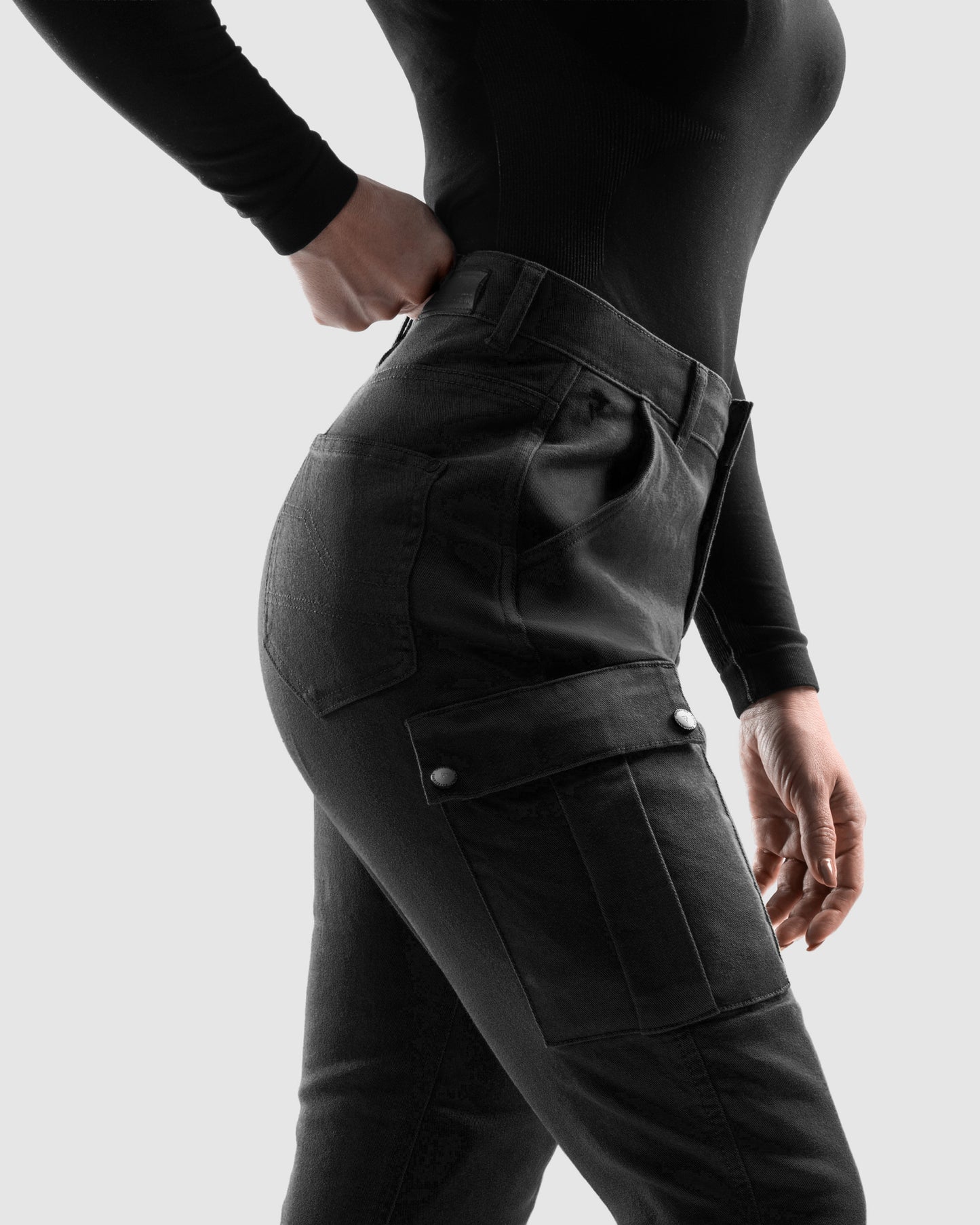 Faster Women Jean Moto Femme Noir