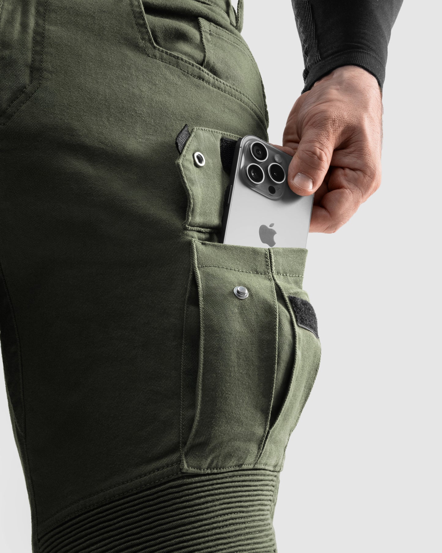 Faster Jean Moto Vert