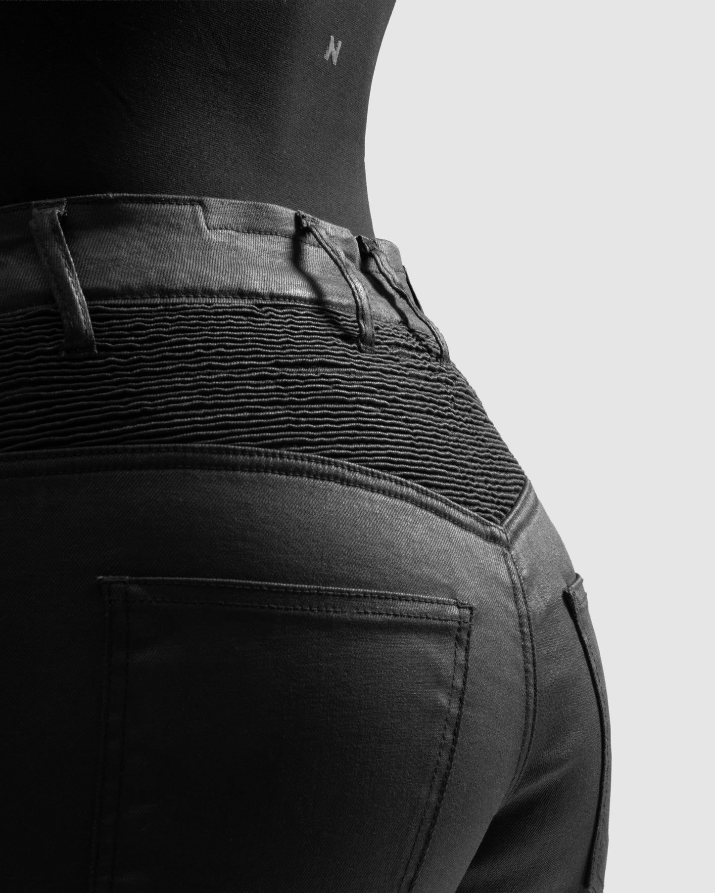 Roxy Jean Moto Femme Noir Ciré