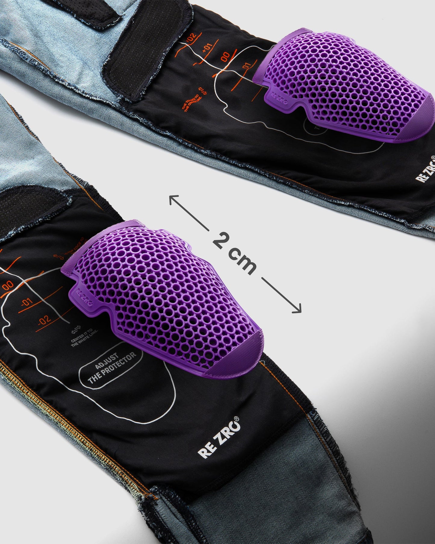 Vandal Jean Moto Monocouche Délavé Bleu