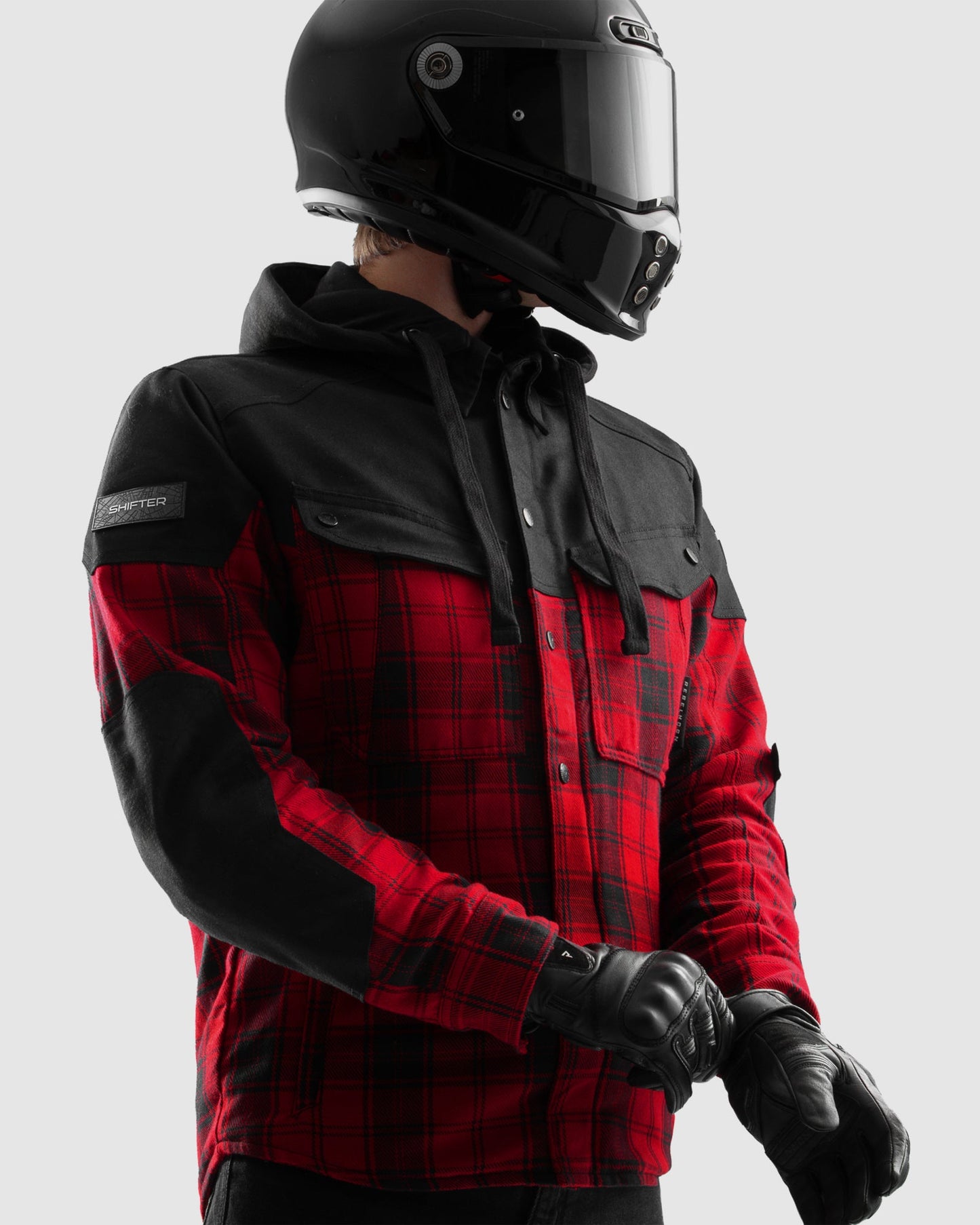 Shifter Chemise Moto Rouge