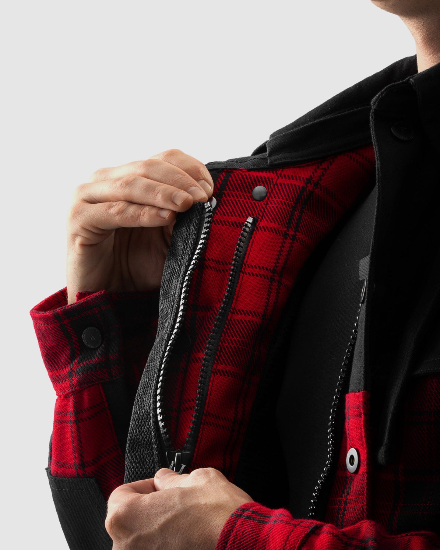 Shifter Chemise Moto Rouge