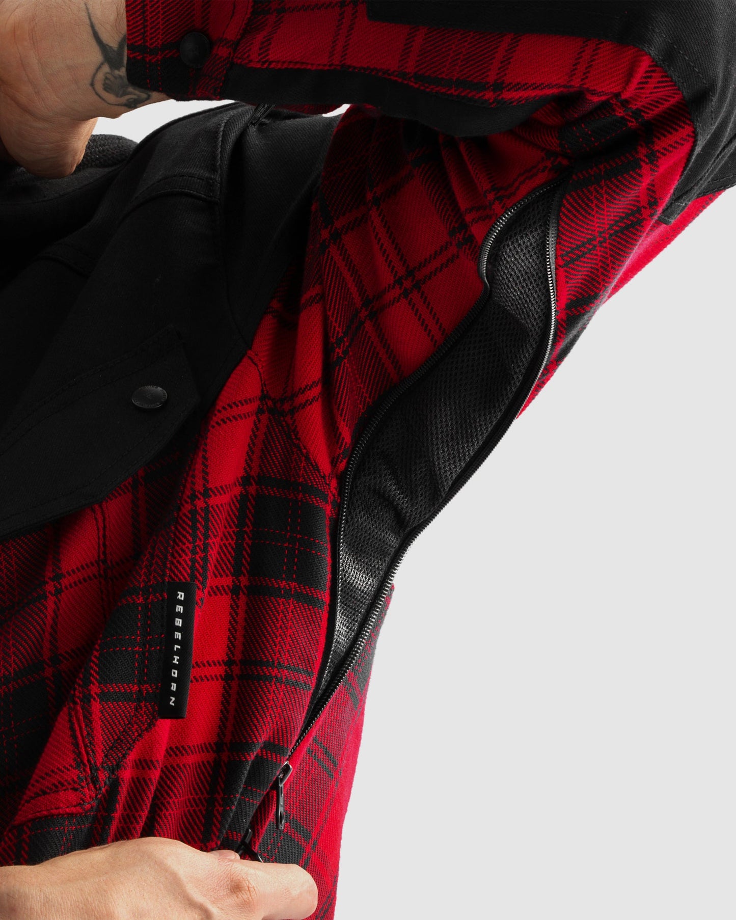 Shifter Chemise Moto Rouge