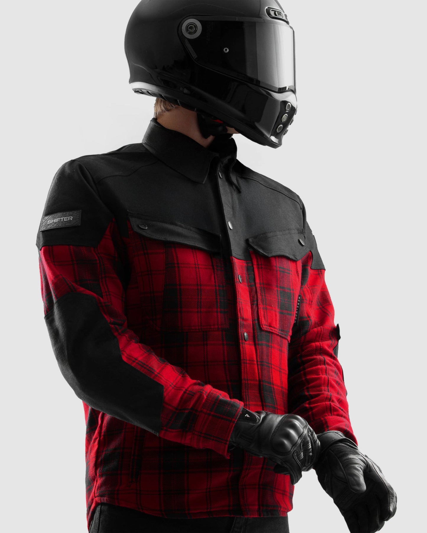 Shifter Chemise Moto Rouge