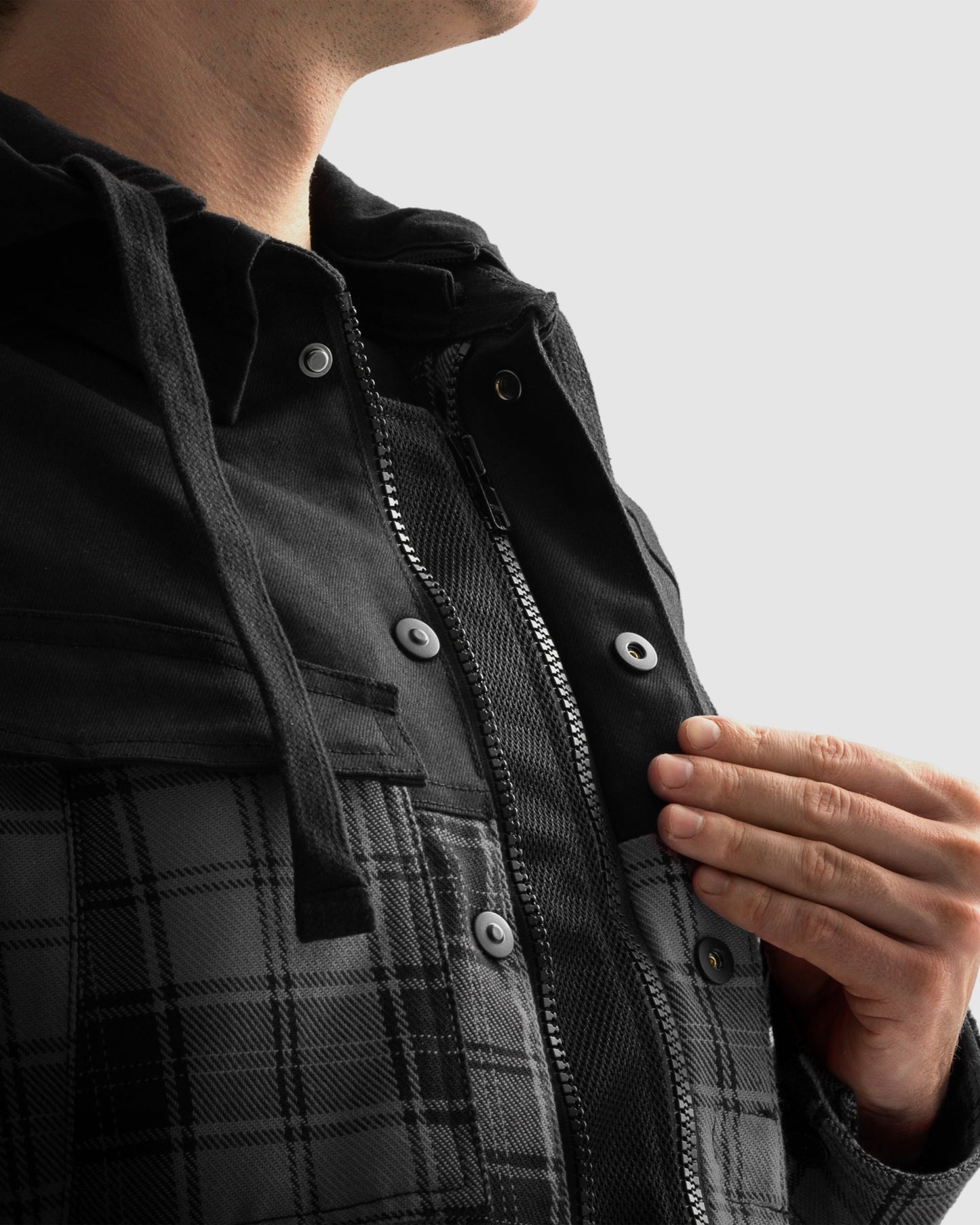 Shifter Chemise Moto Gris