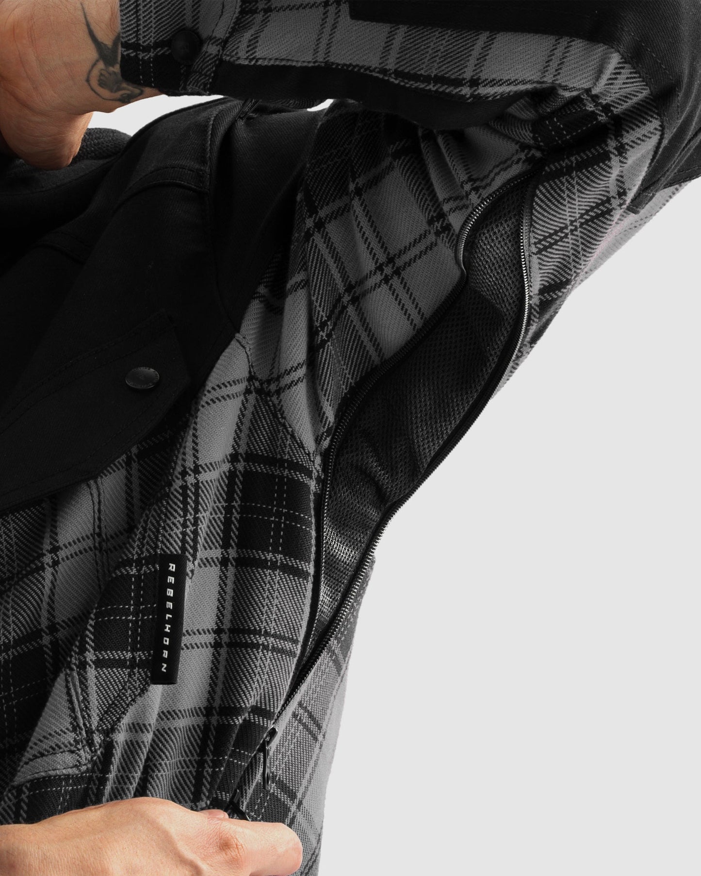 Shifter Chemise Moto Gris