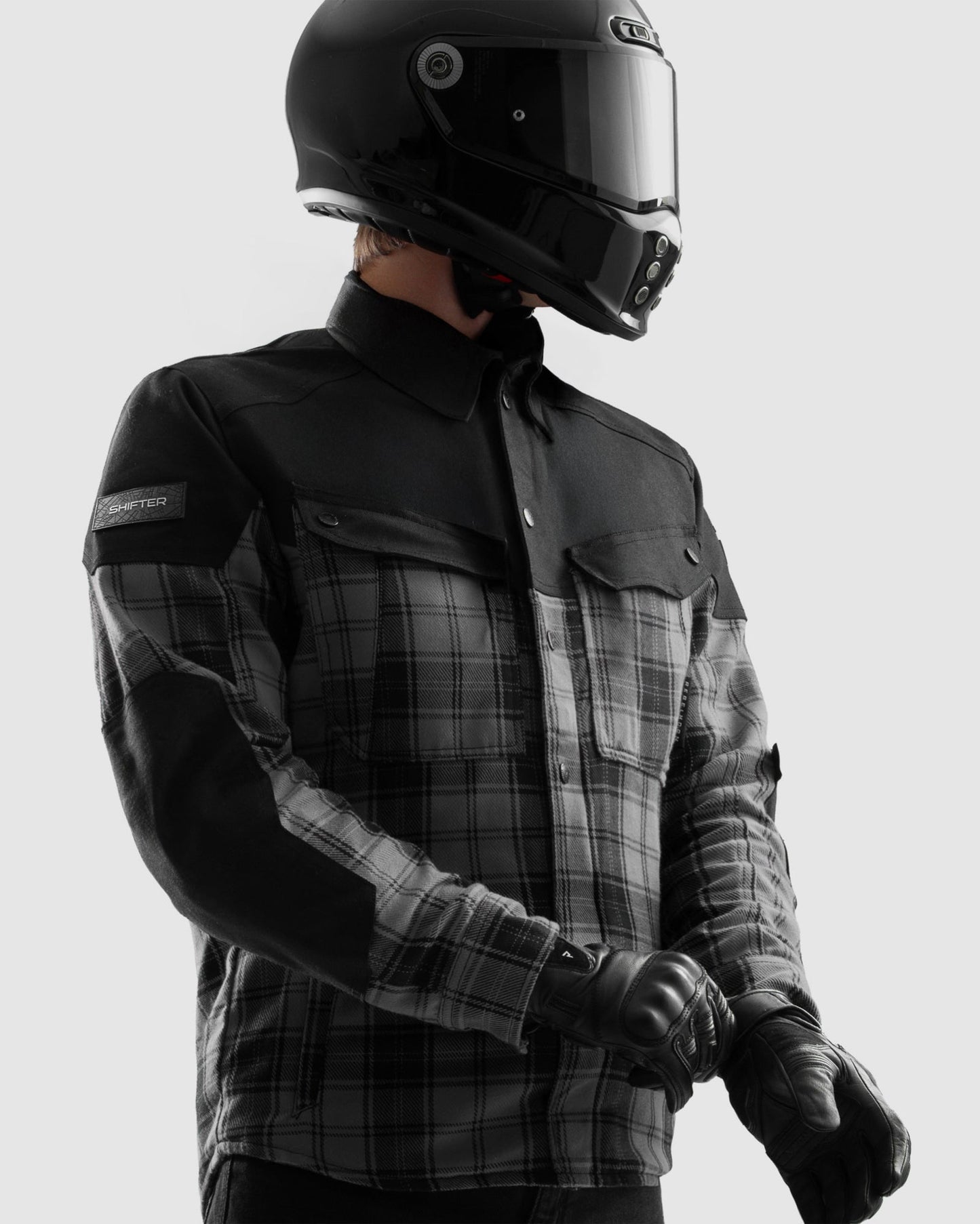 Shifter Chemise Moto Gris