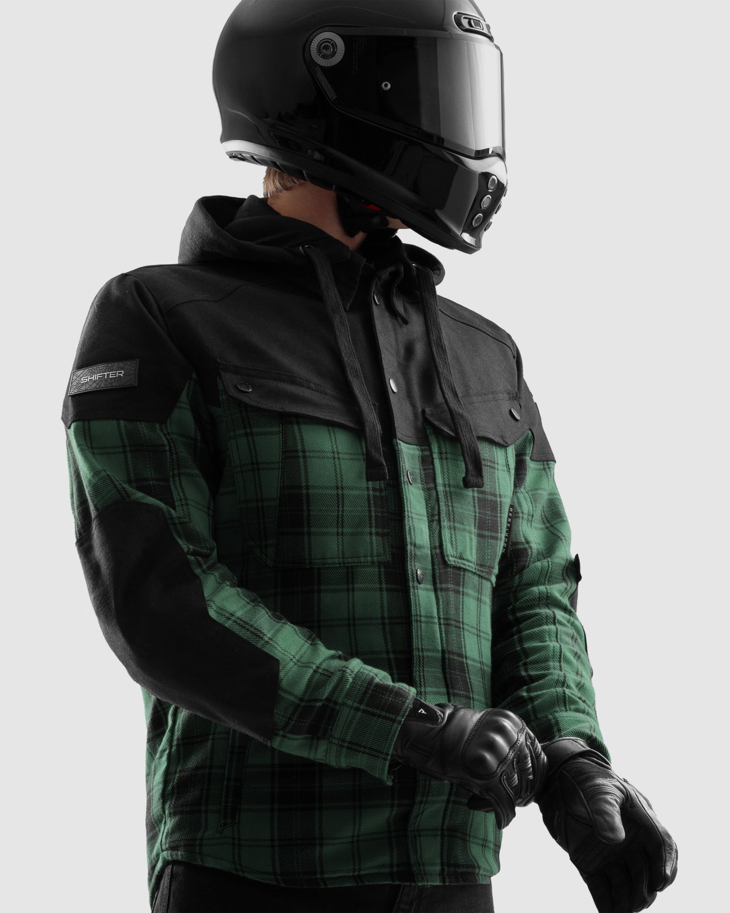 Shifter Chemise Moto Vert
