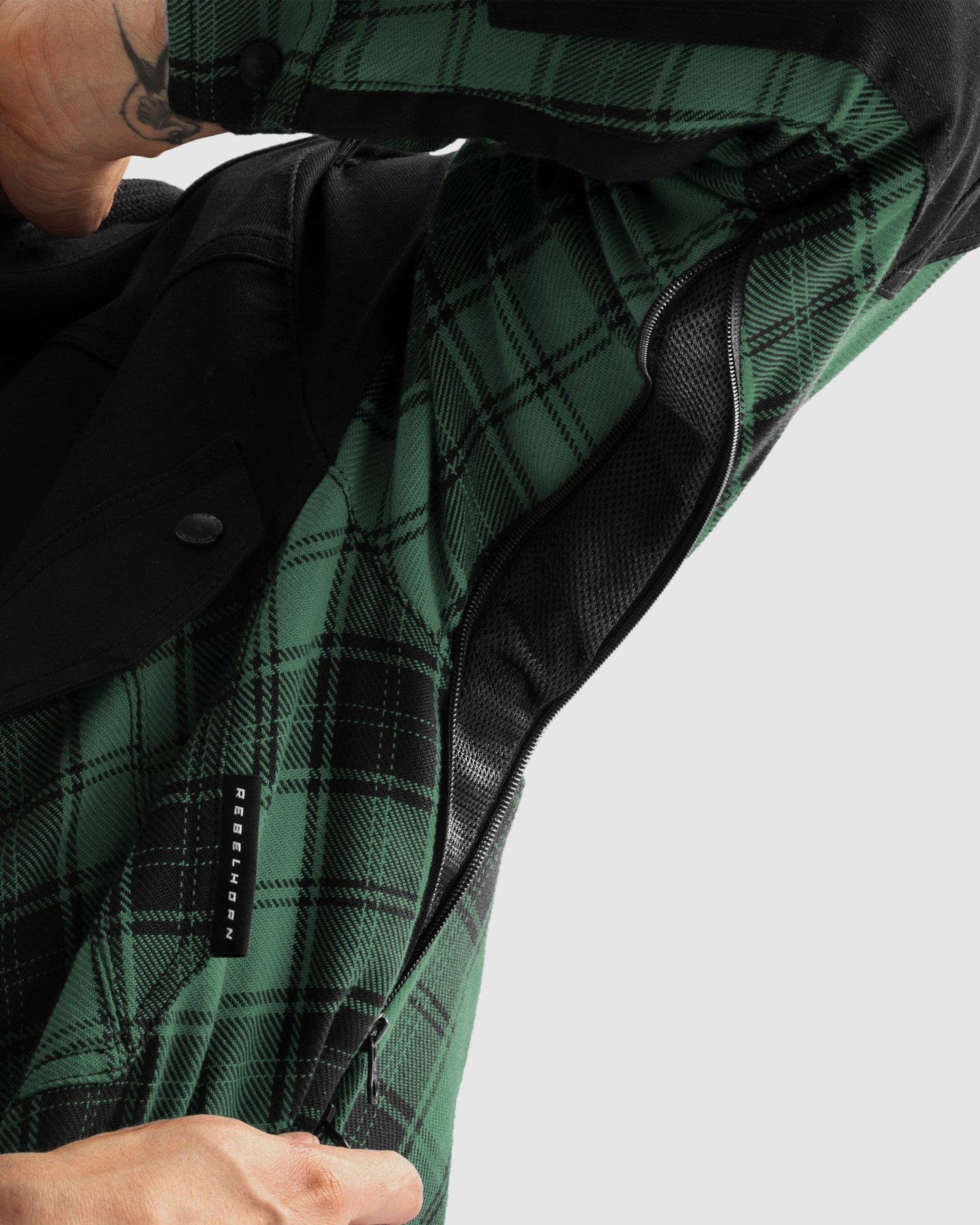 Shifter Chemise Moto Vert