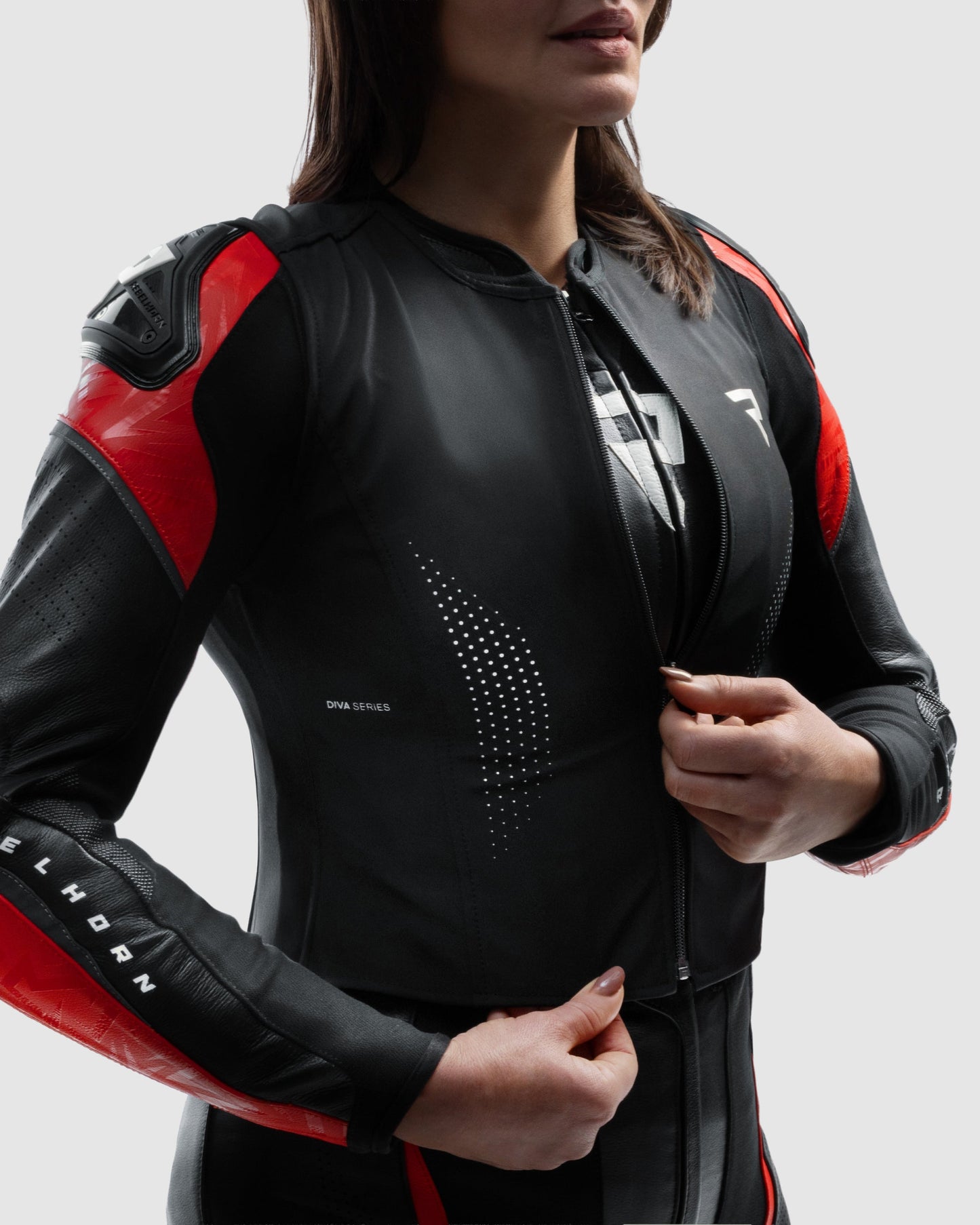 Diva RS Veste Moto Femme Rouge