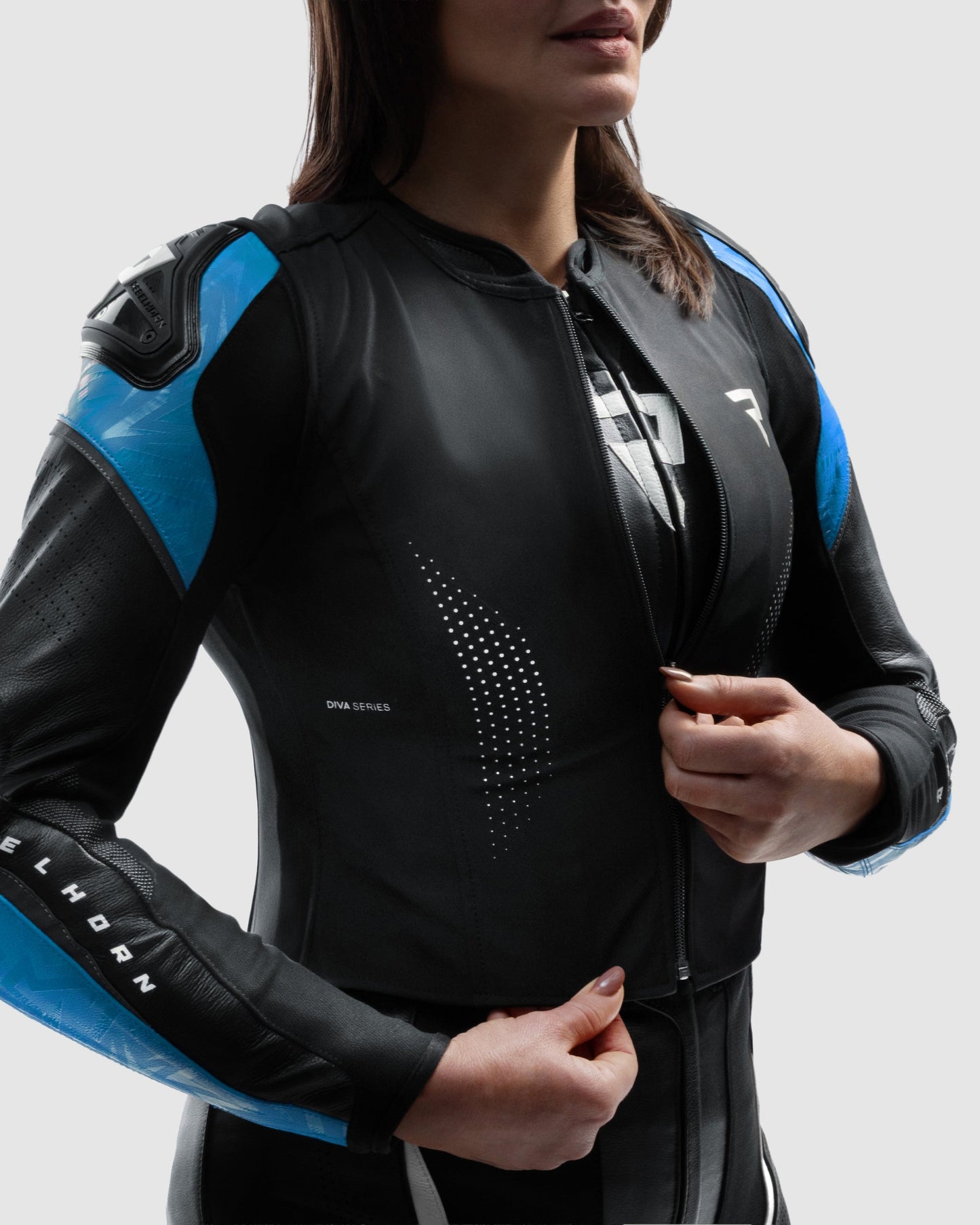 Diva RS Veste Moto Femme Bleu