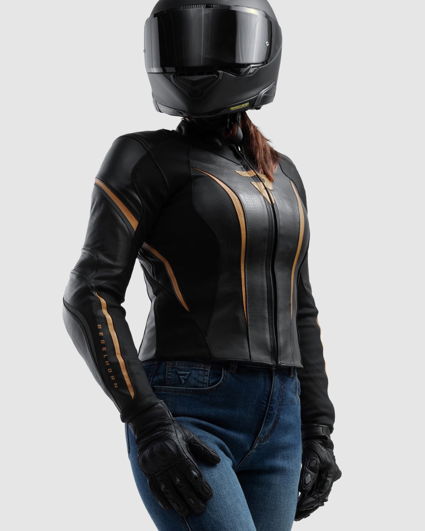 Diva ST Veste Moto Femme Doré