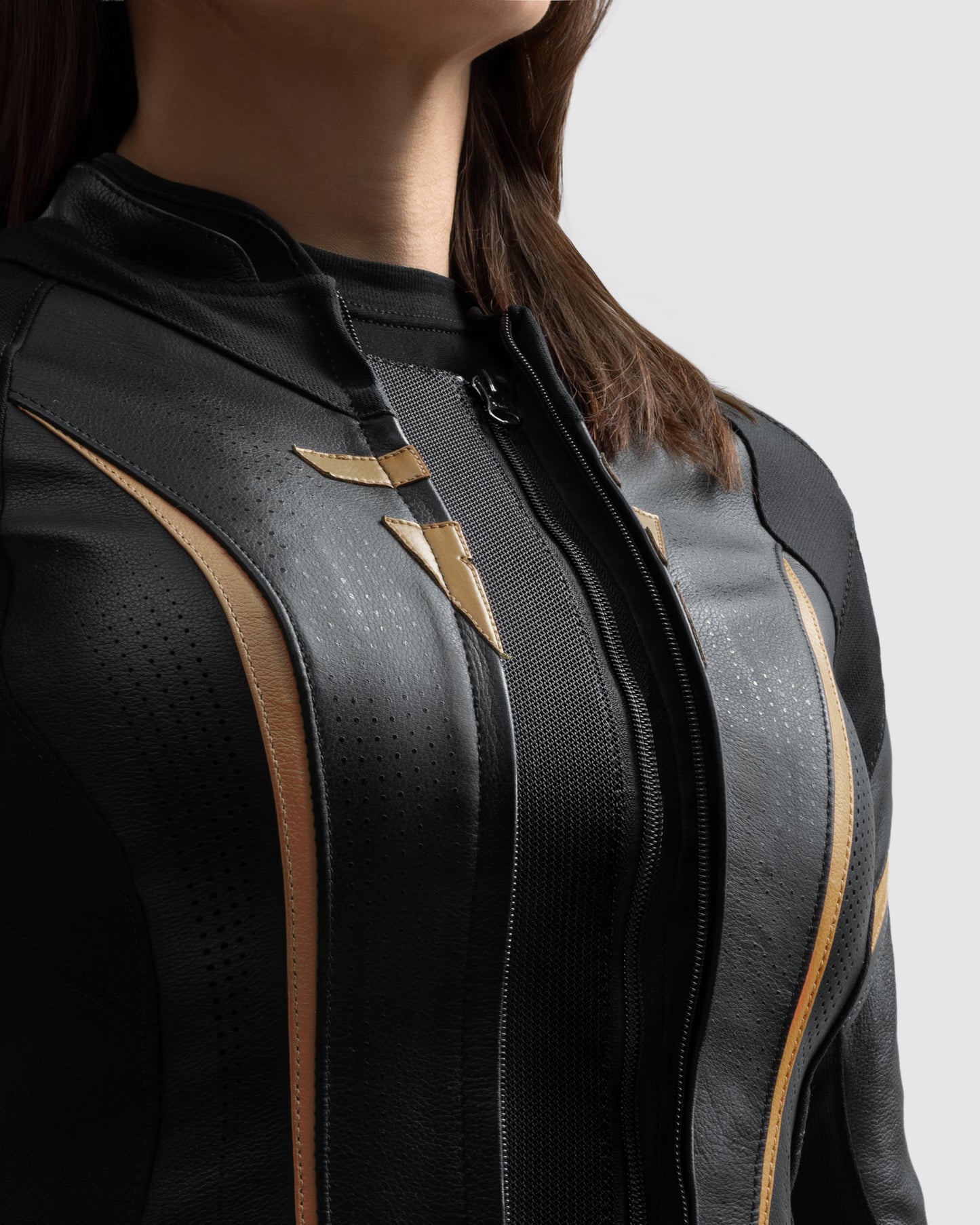 Diva ST Veste Moto Femme Doré