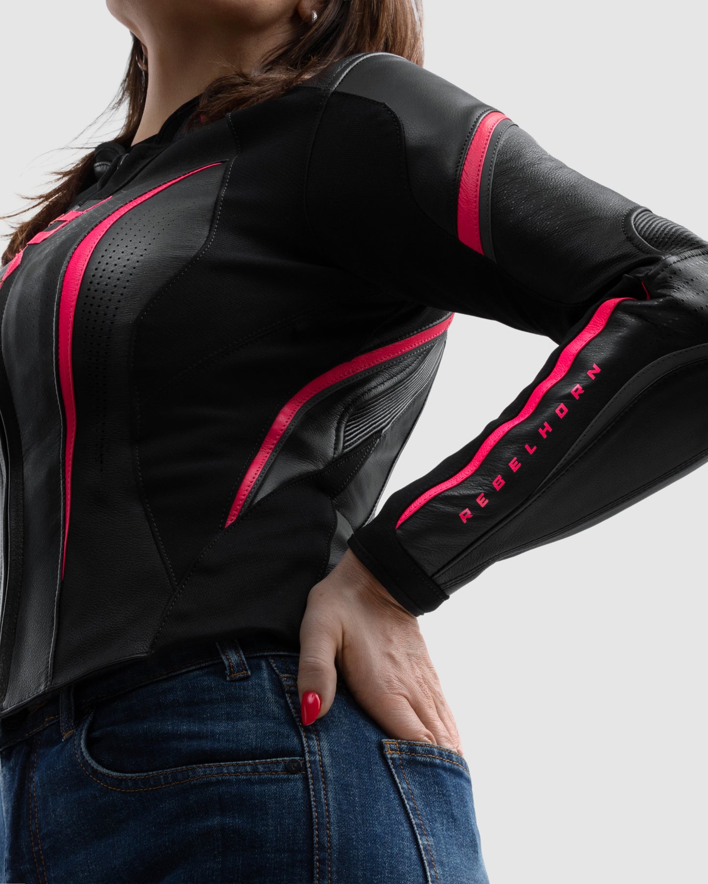 Diva ST Veste Moto Femme Rose